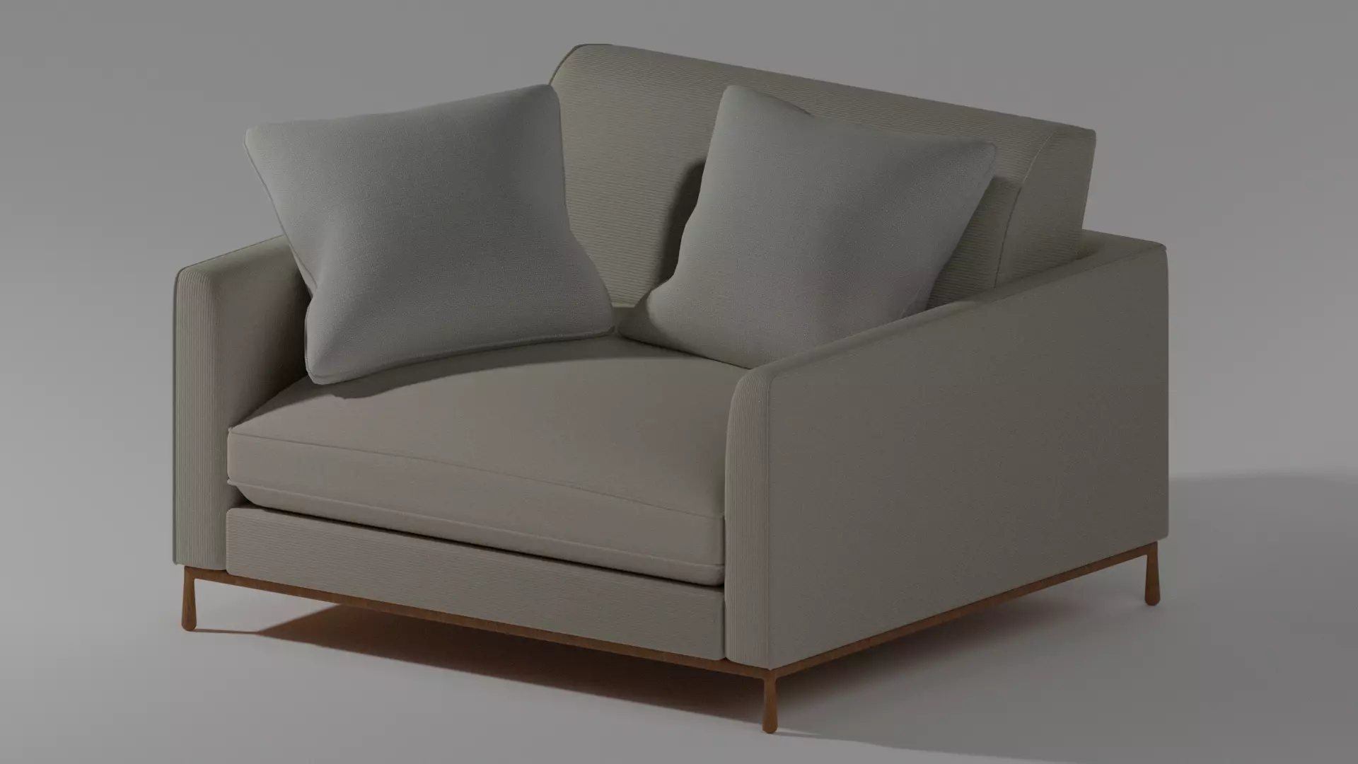 Heavenly 1-Seater Sofa 3D model_0