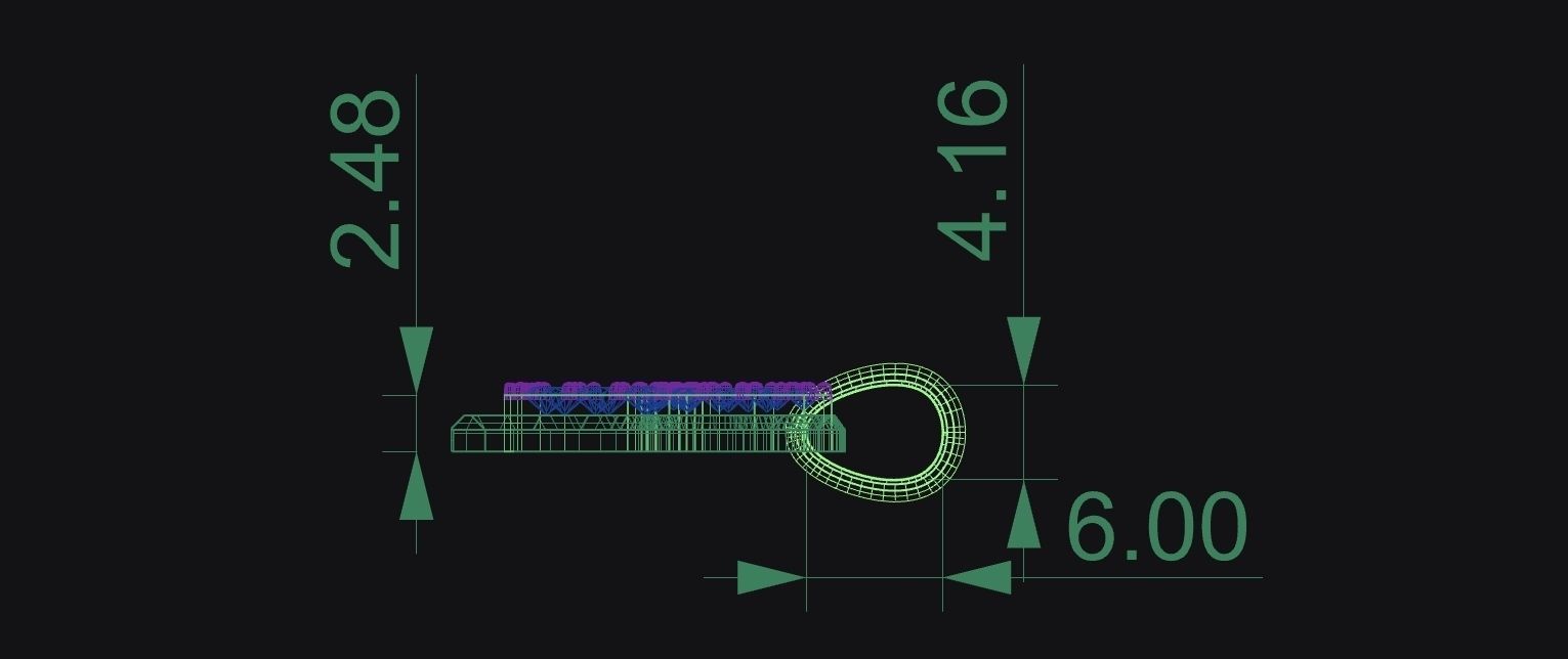 Heart Pendants with Diamond Initials  3D print model_5