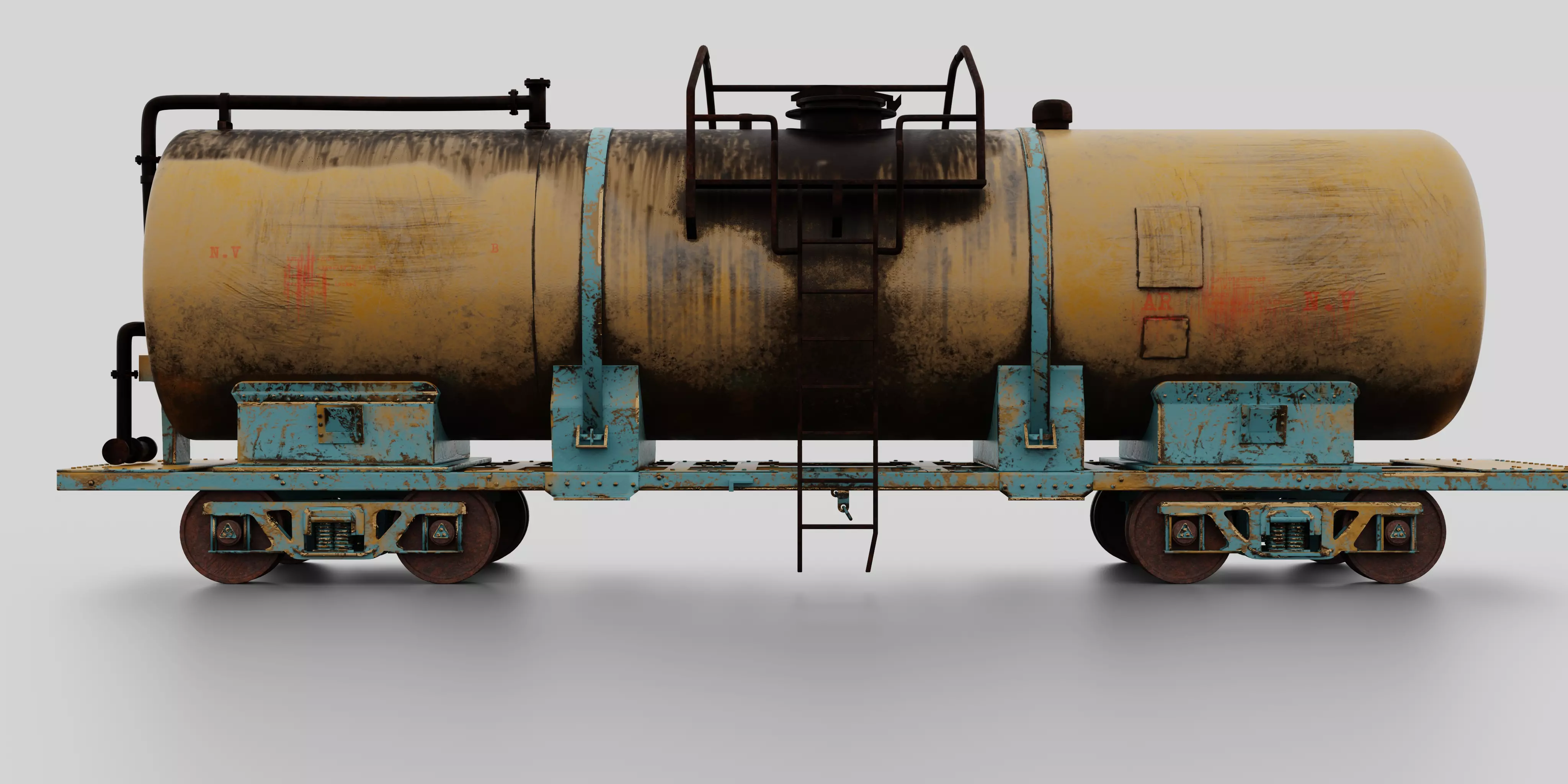 Train tanker 3D model