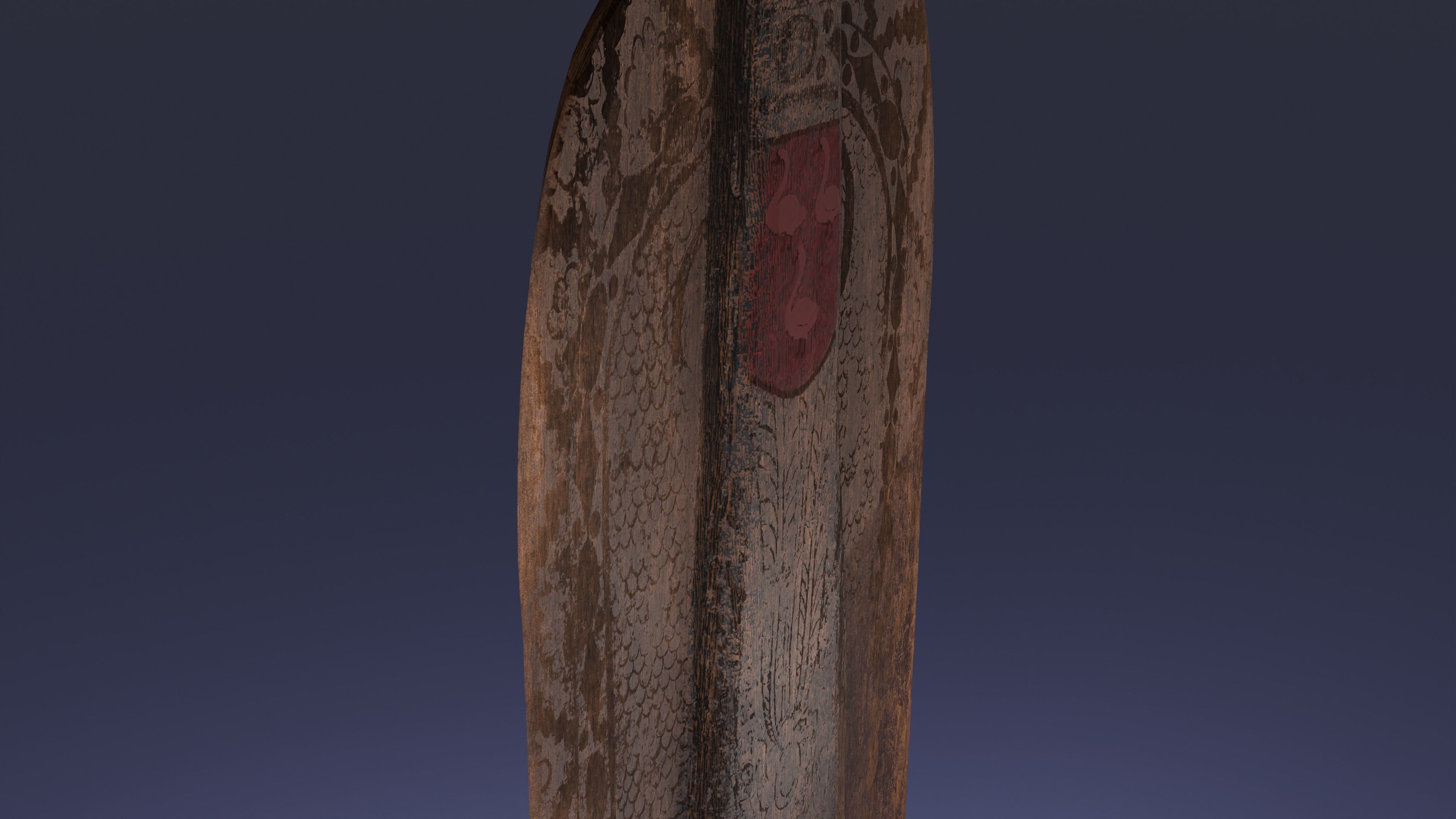 Genoese Pavise Free low-poly 3D model_2