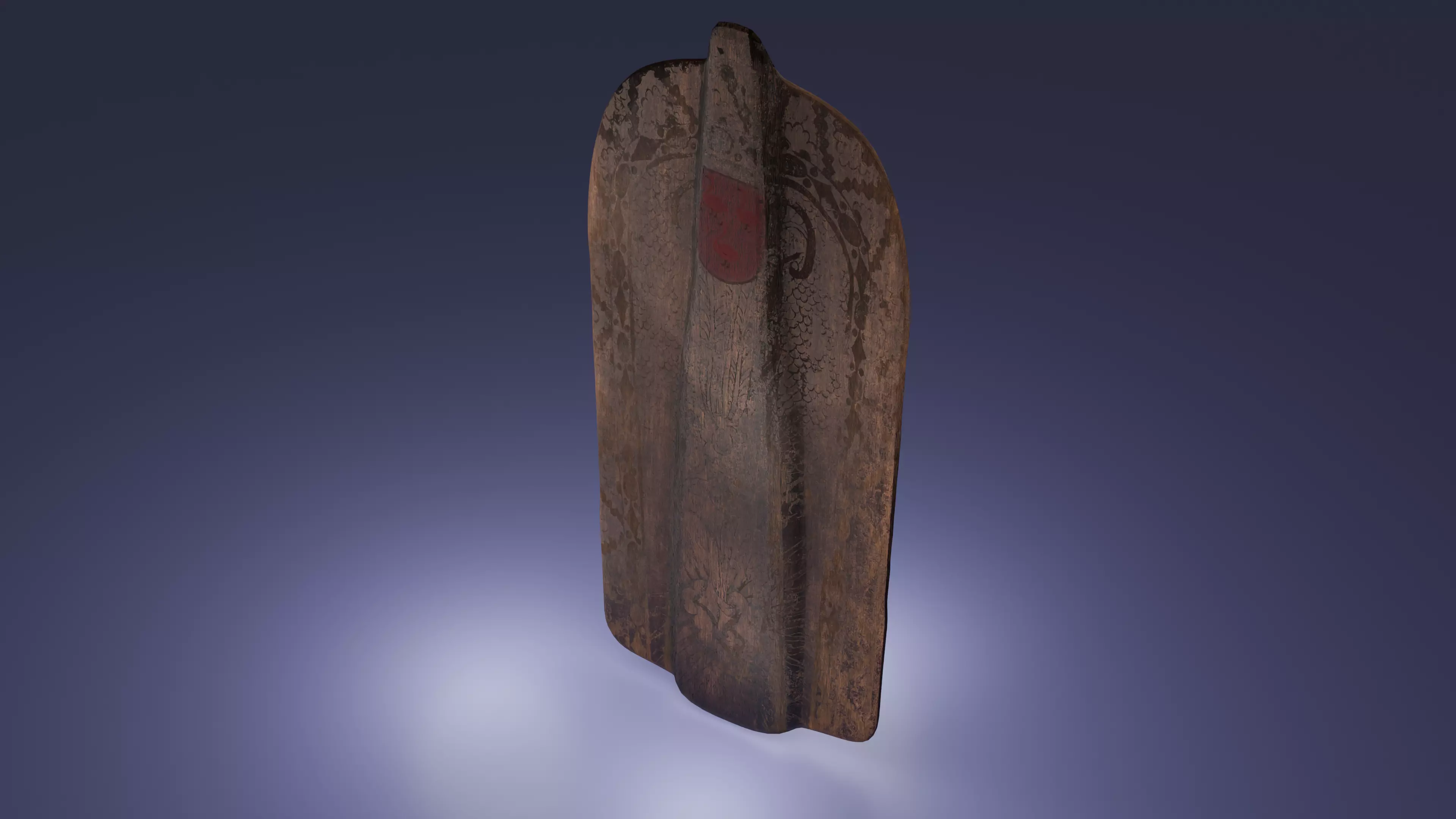 Genoese Pavise Free low-poly 3D model_0