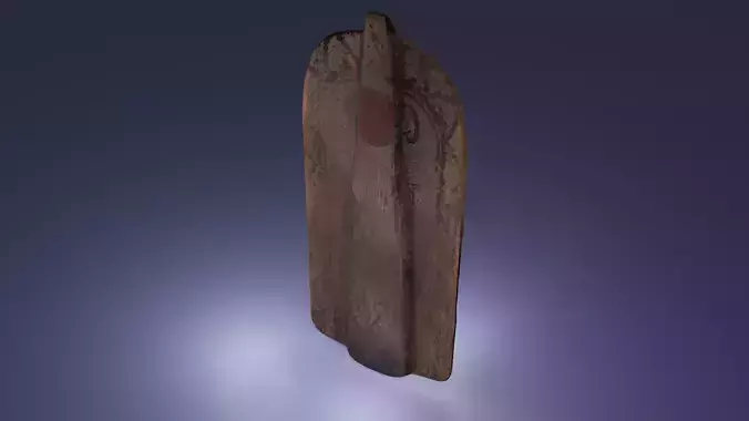Genoese Pavise Free low-poly 3D model