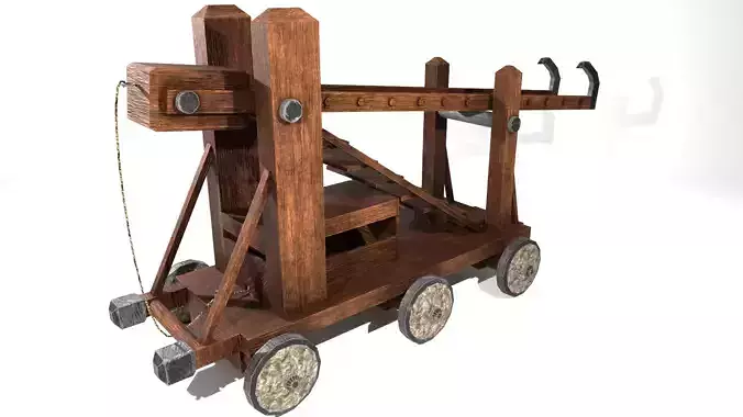 Medieval Siege Ladder - High Detail 3D Model Low-poly 3D model