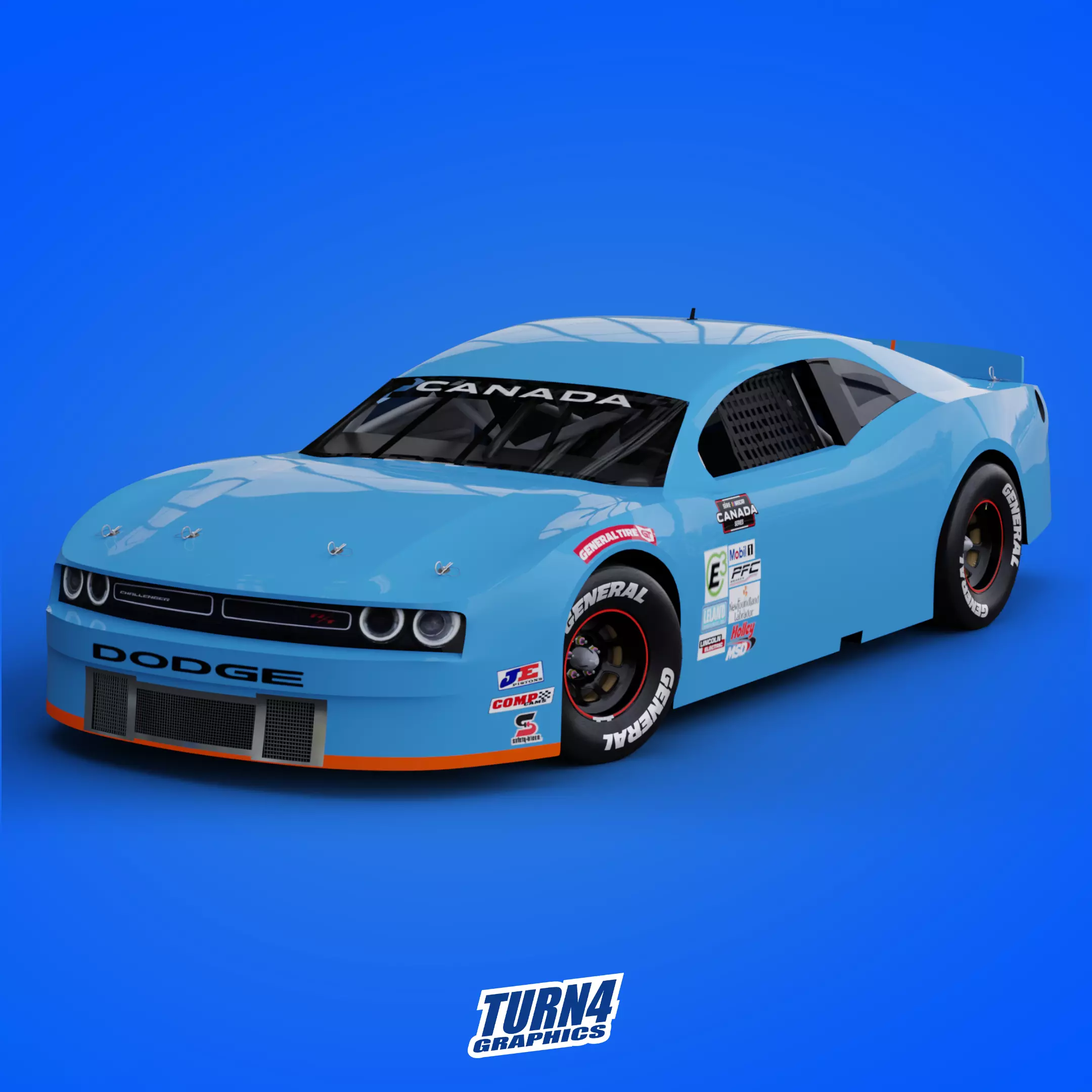 NASCAR Canada Series Dodge Challenger  3D model_0