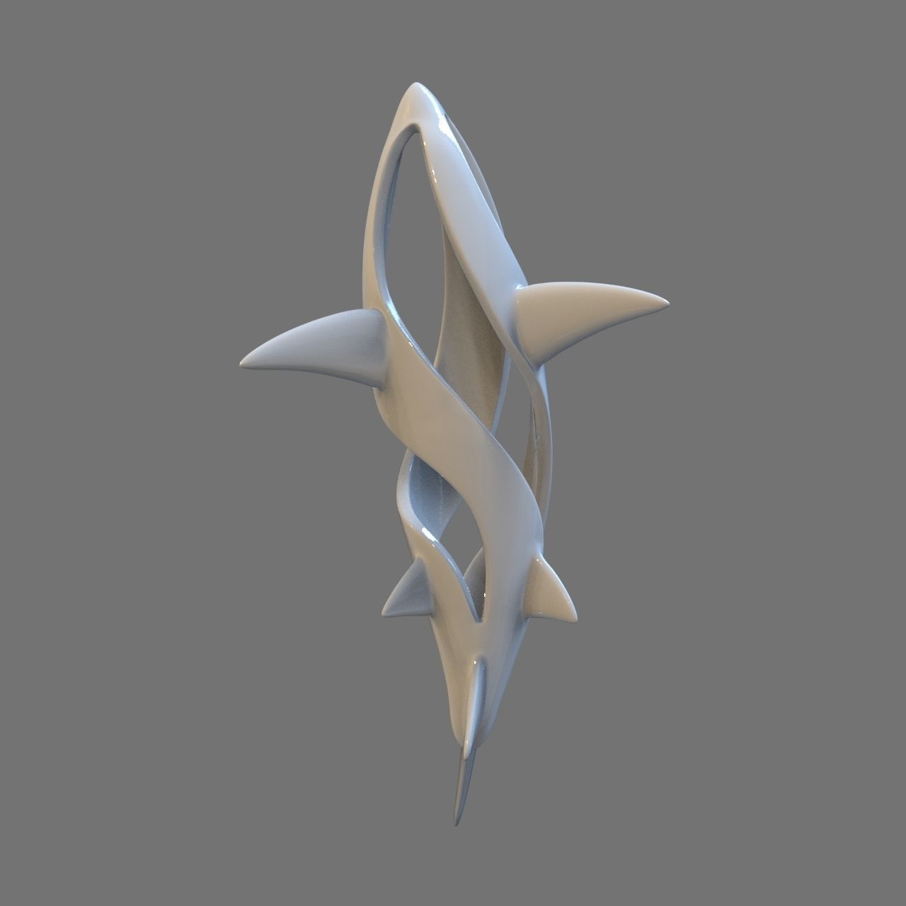 shark 3D print model_3
