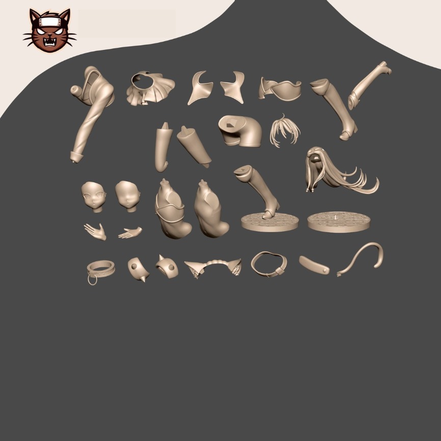 REM GALLEU AND SHERA - HOW NOT SUMMON A DEMON LORD 3D print model_3