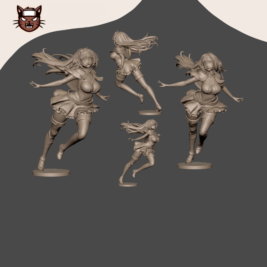 REM GALLEU AND SHERA - HOW NOT SUMMON A DEMON LORD 3D print model_1
