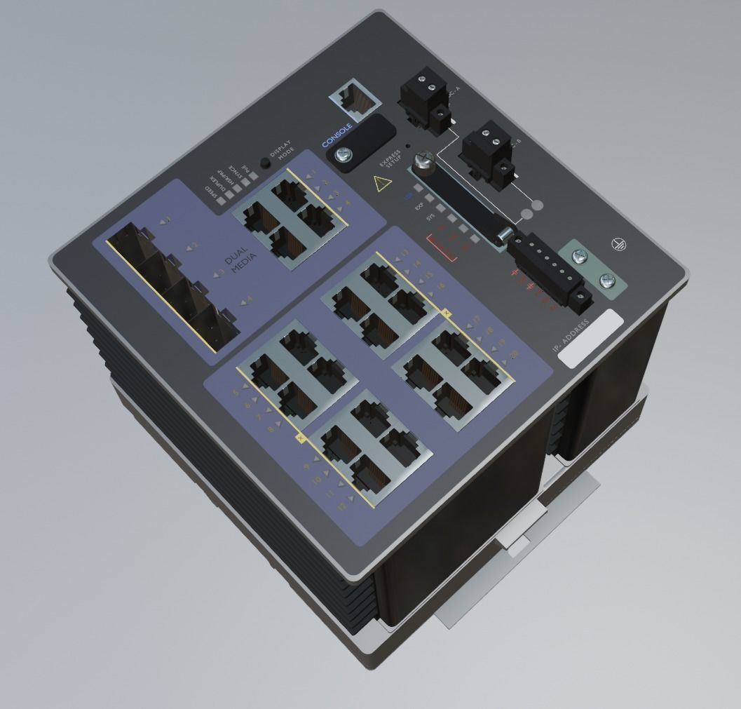  IE 4000 Network Switch 3D Model 3D model_2