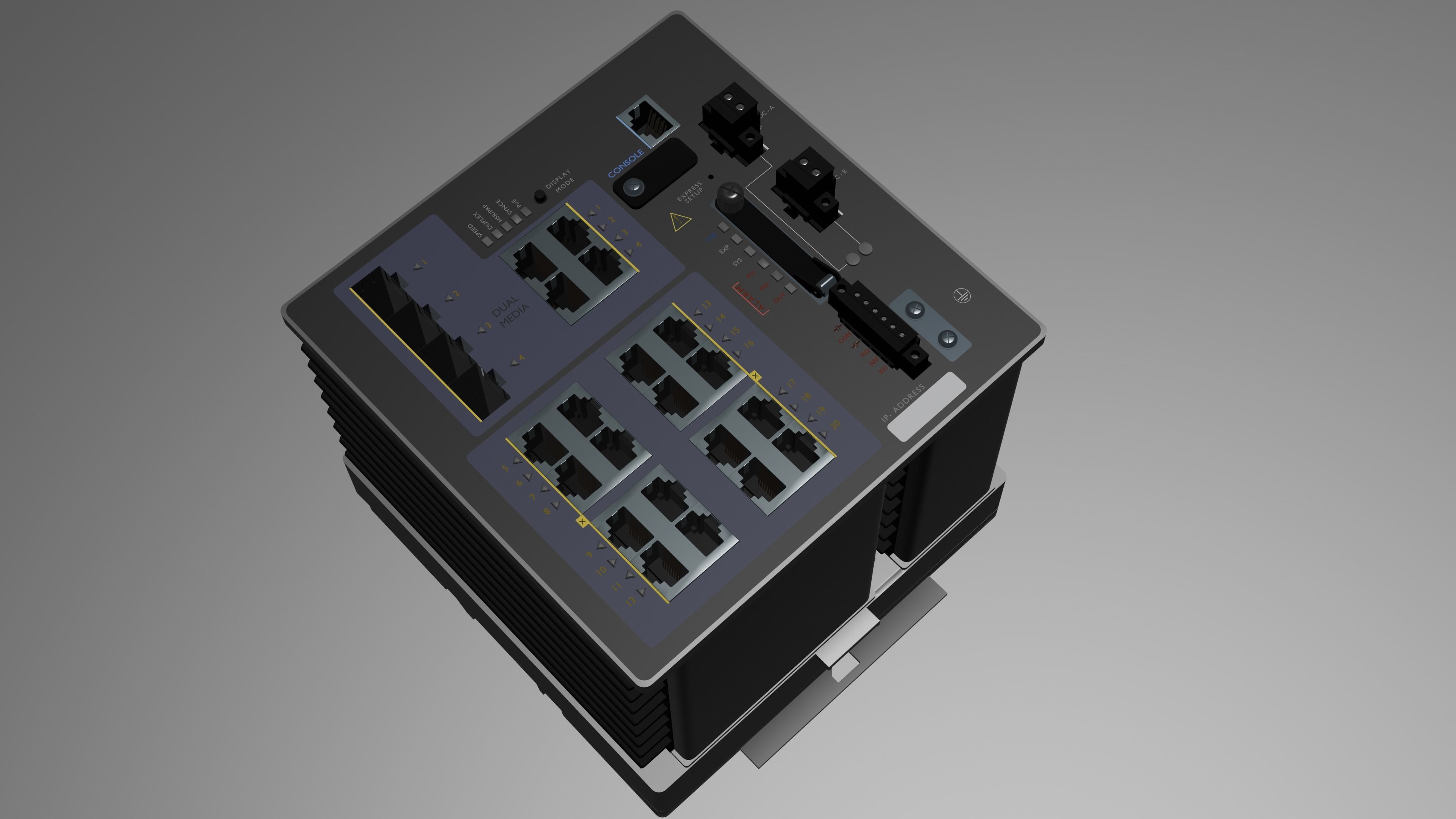  IE 4000 Network Switch 3D Model 3D model_1