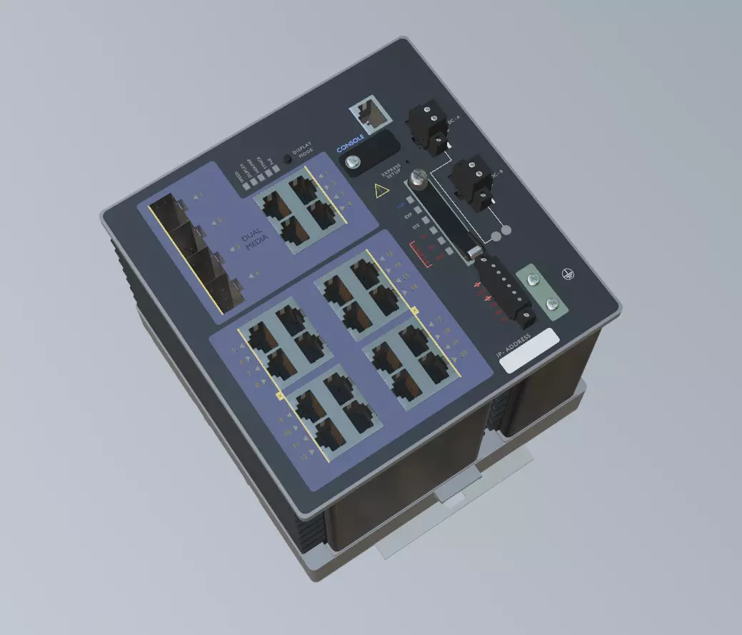  IE 4000 Network Switch 3D Model 3D model_0