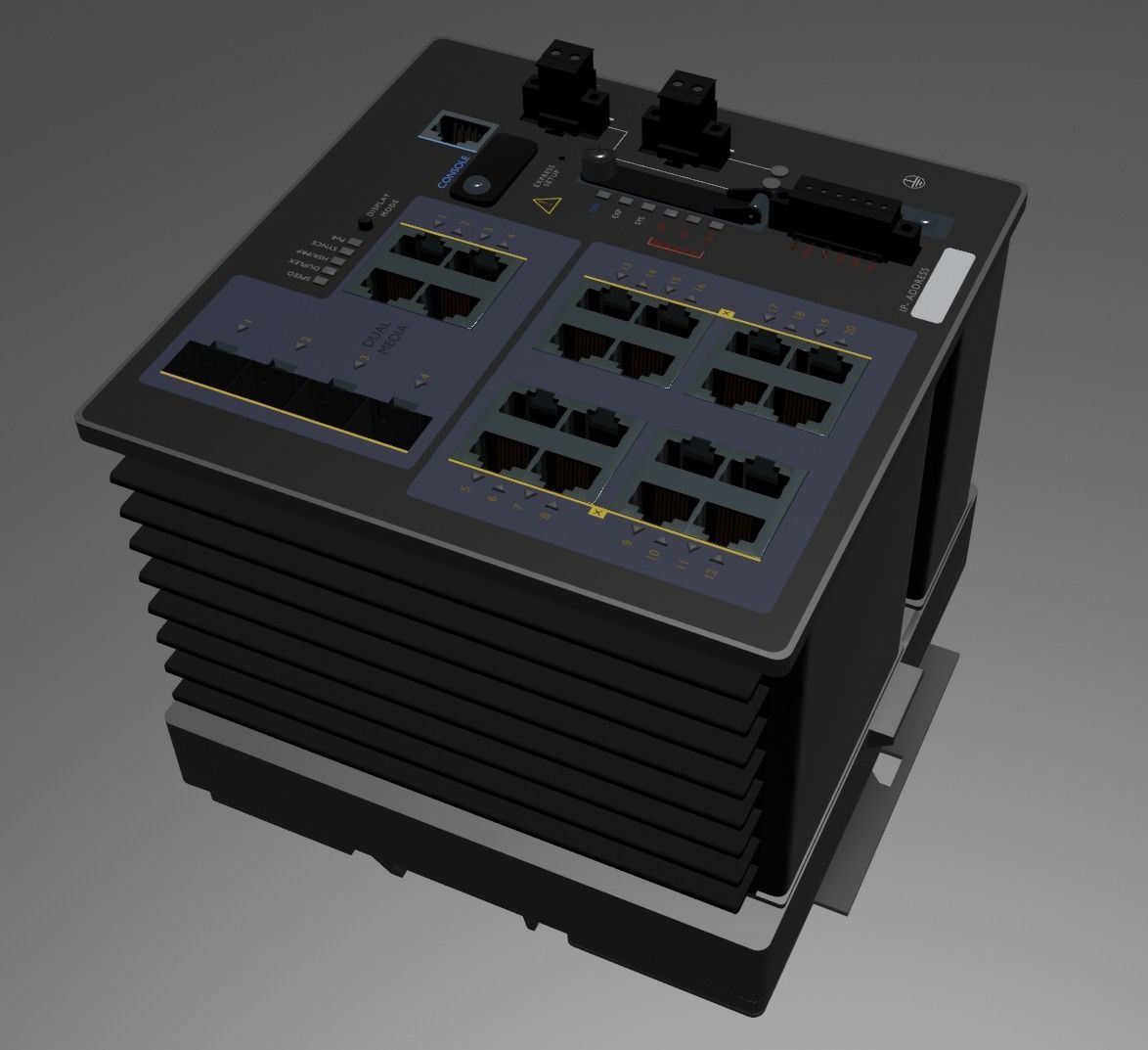  IE 4000 Network Switch 3D Model 3D model_3