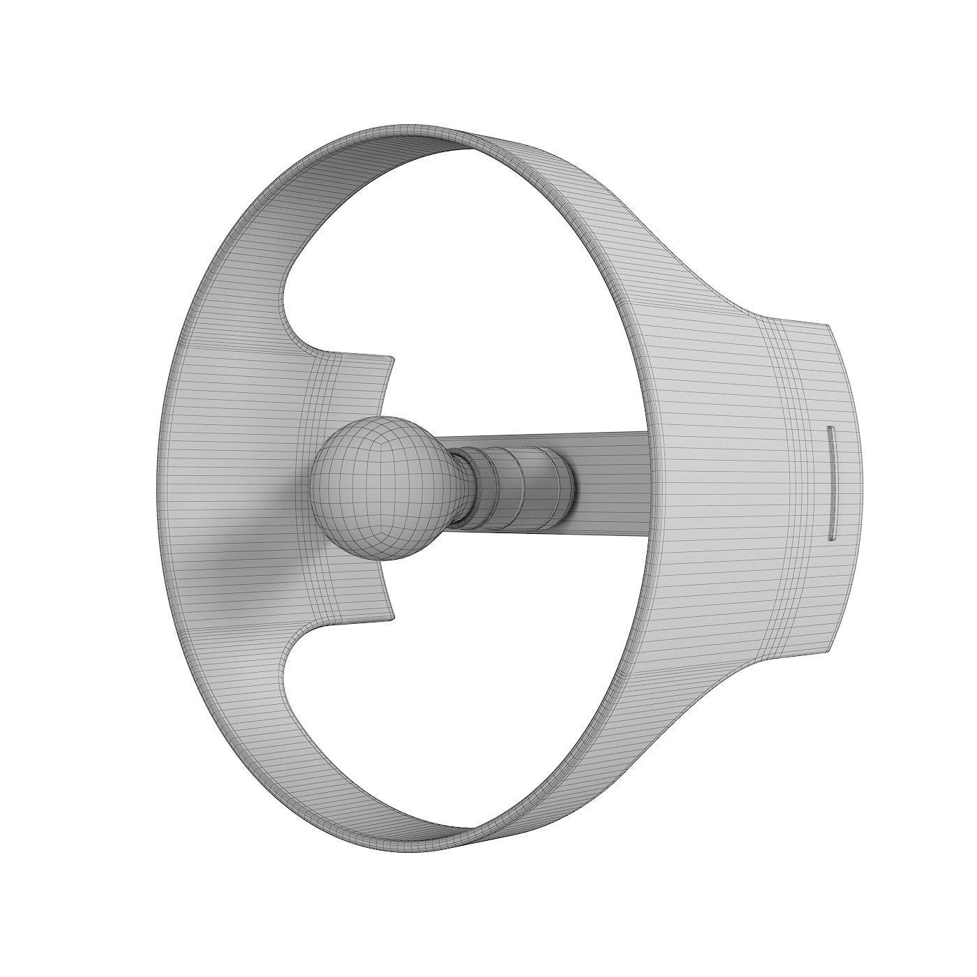 Vintage Quattro Kd 4335 wall lamp by Joe Colombo 3D model_5