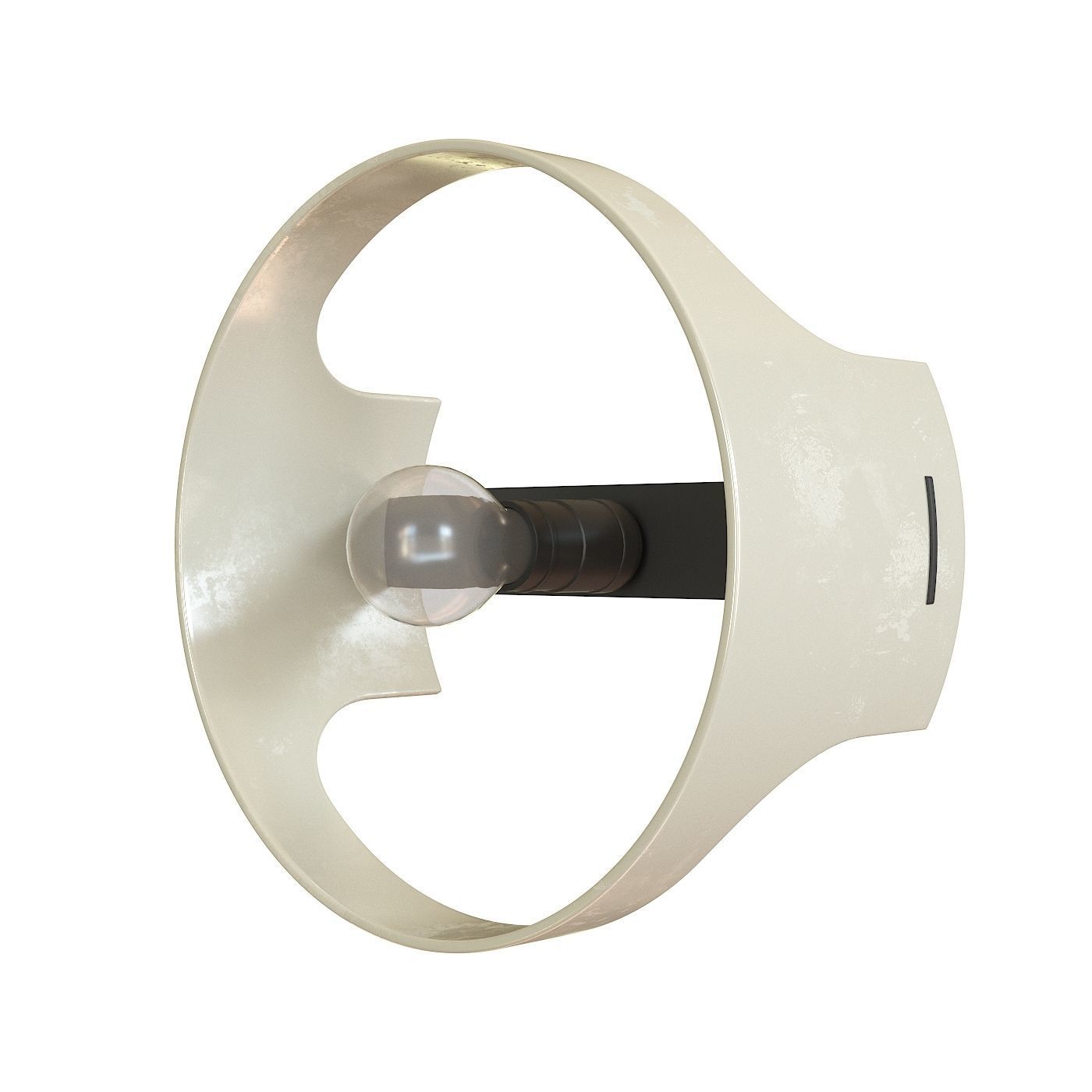 Vintage Quattro Kd 4335 wall lamp by Joe Colombo 3D model_4