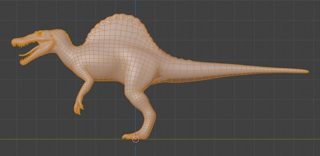 SPINOSAURUS Low-poly 3D model_3