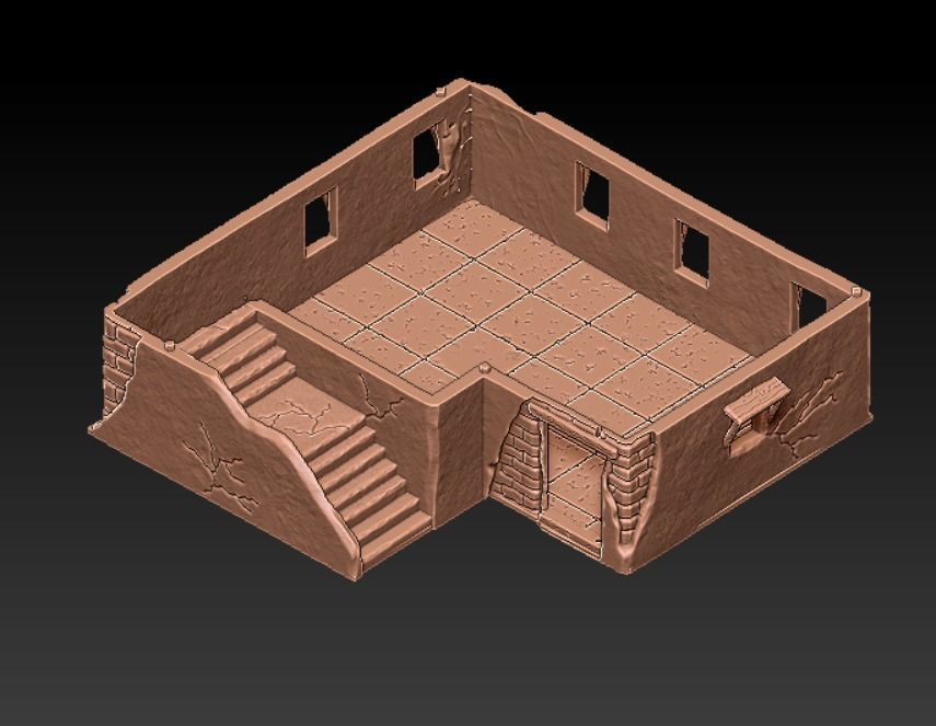 Terrain Scenery - Desert House 7 - 3D print model_3