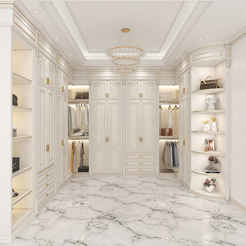 Walk in Closet Room Scene 2 3D model