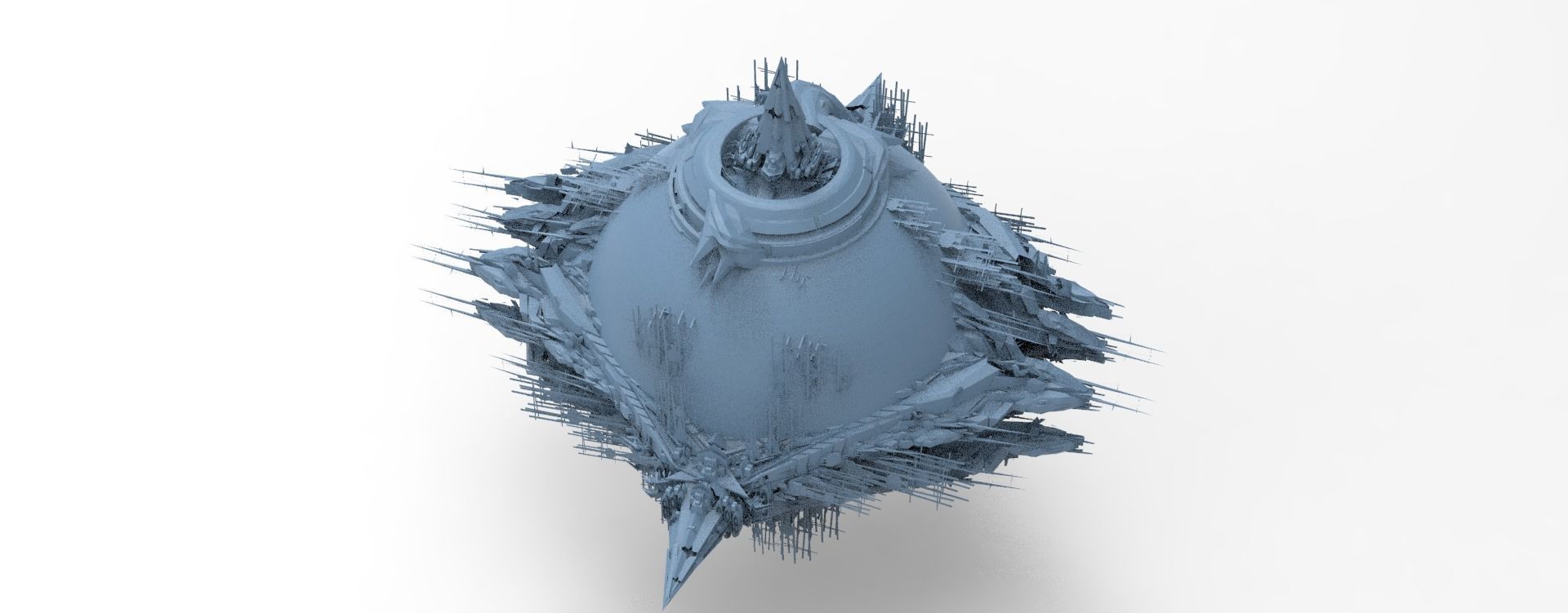 Prison colony Robot Base  3D model_1