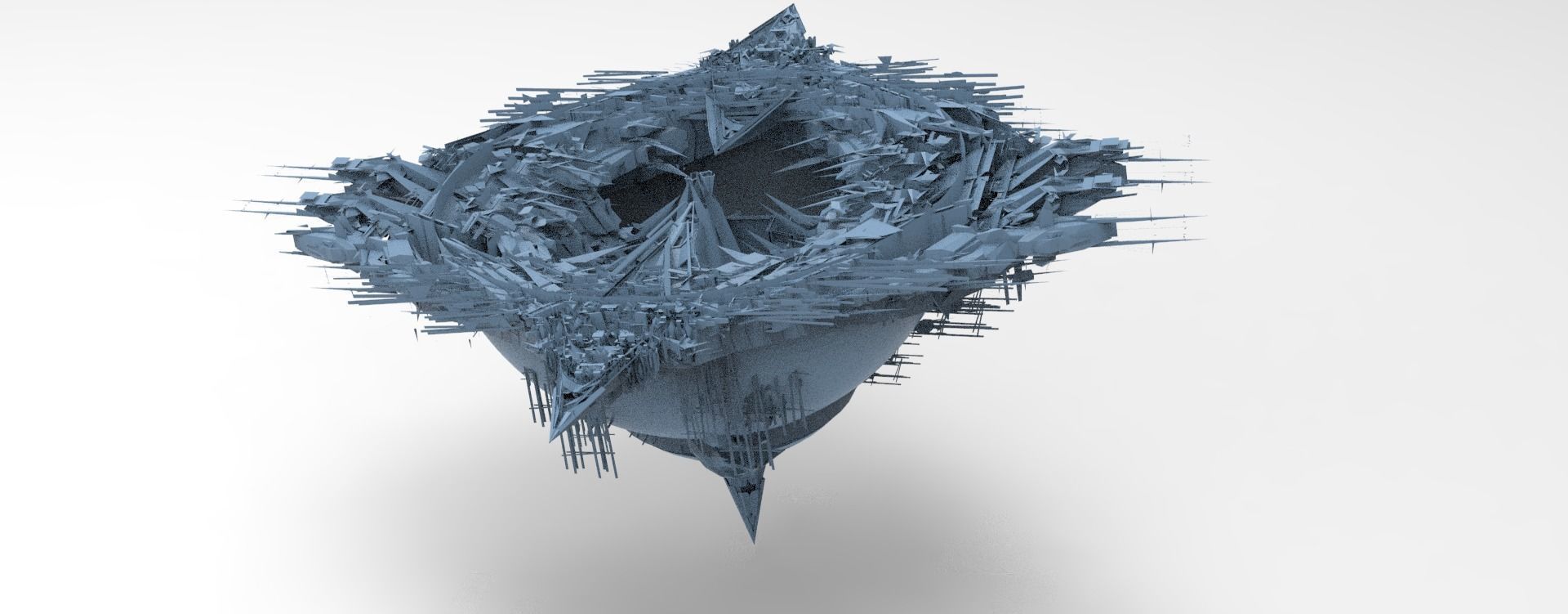 Prison colony Hollow Globe  3D model_1