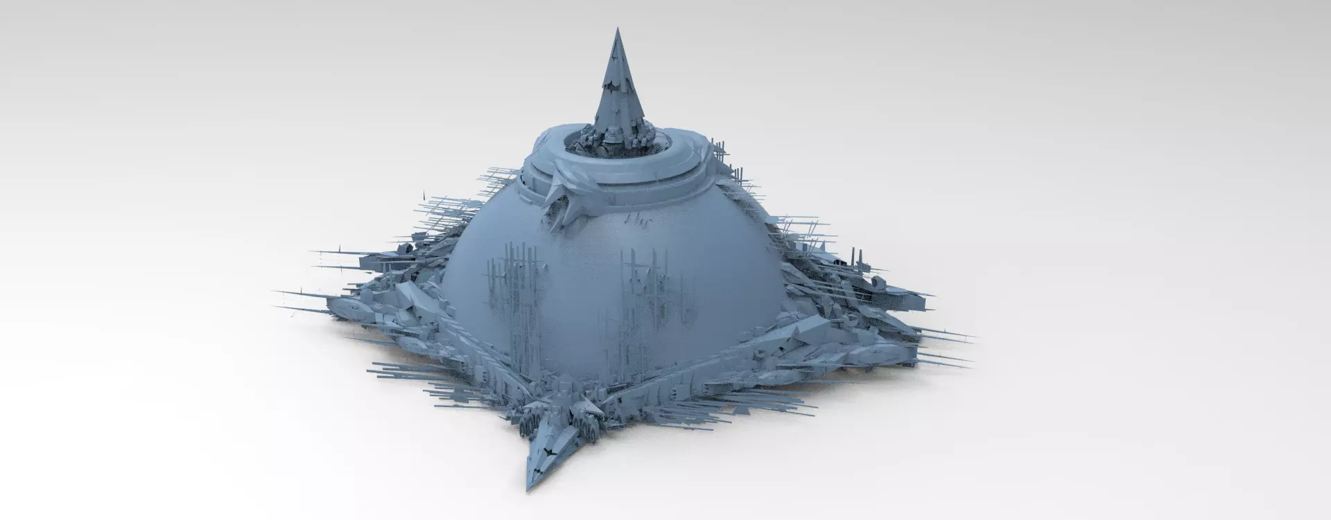 Prison colony Hollow Globe  3D model_0