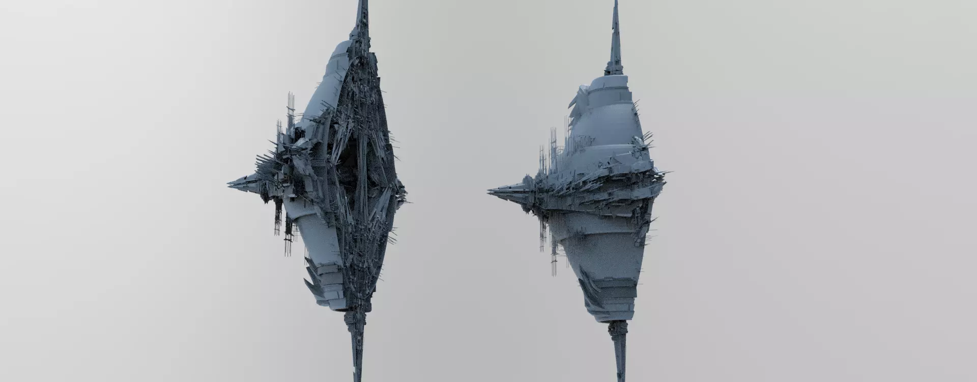 Sci fi Sphere Shard hollow 3D model