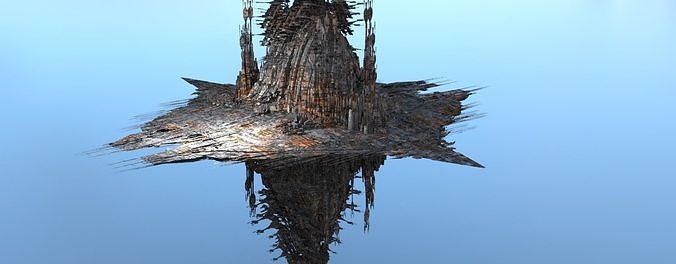 Sci fi Locust Horde mothership 3D model