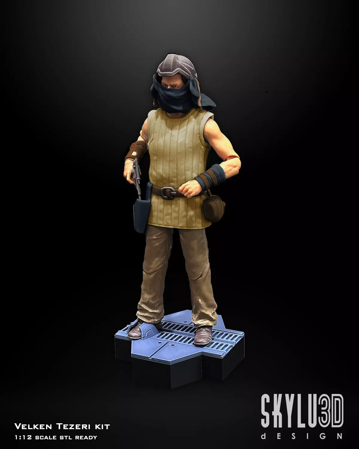Velken Tezeri One12 scale figure custom kit 3D print model