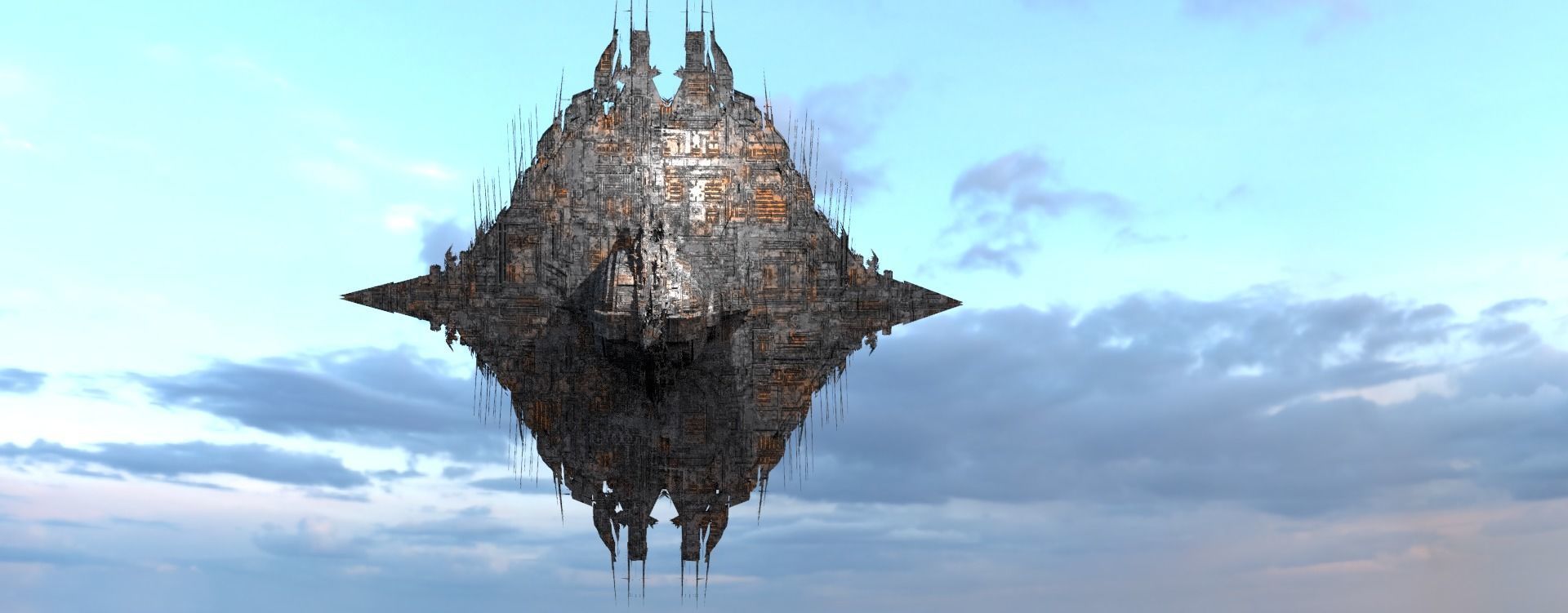 Sci fi Locust Horde Dish 3D model_1