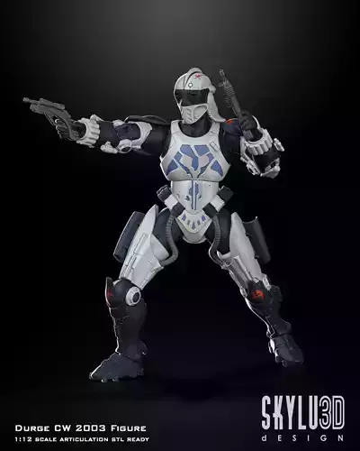 Durge CW 2003 One12 Scale Articulation 3D STL files 3D print model
