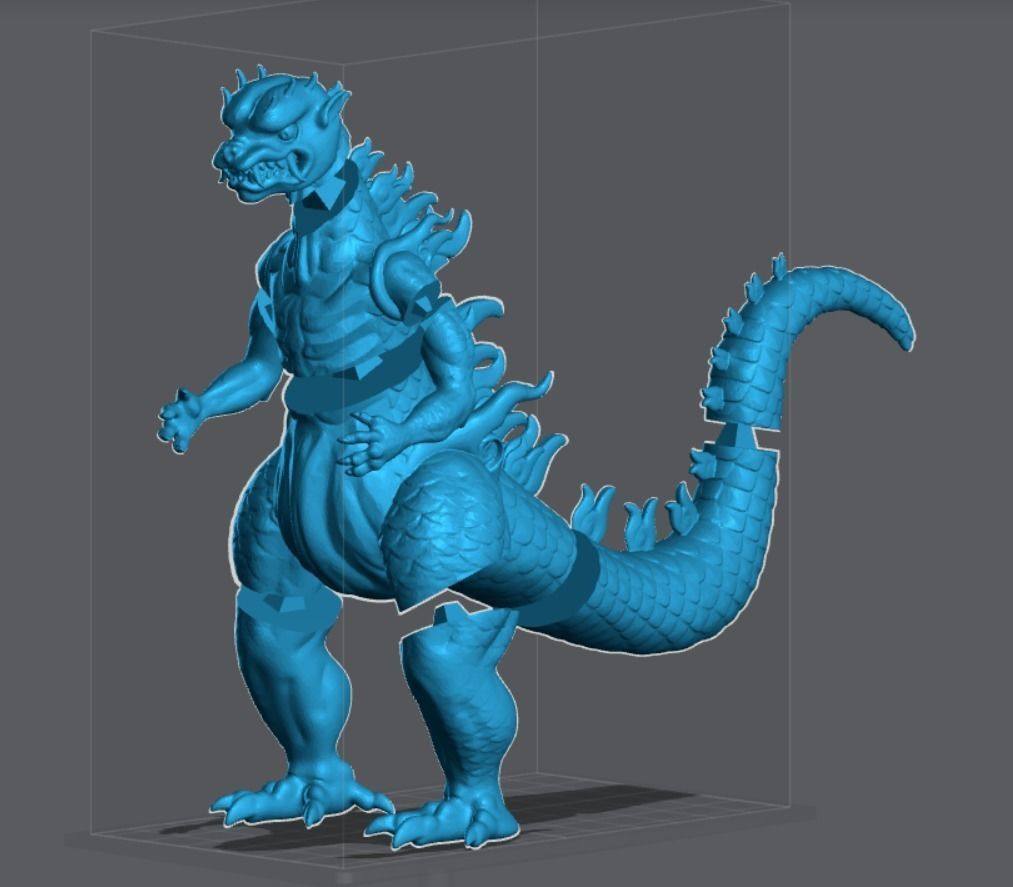 Oni Godzilla 3D print model_1