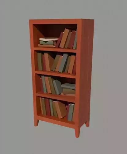 Low Poly Book Shelf
