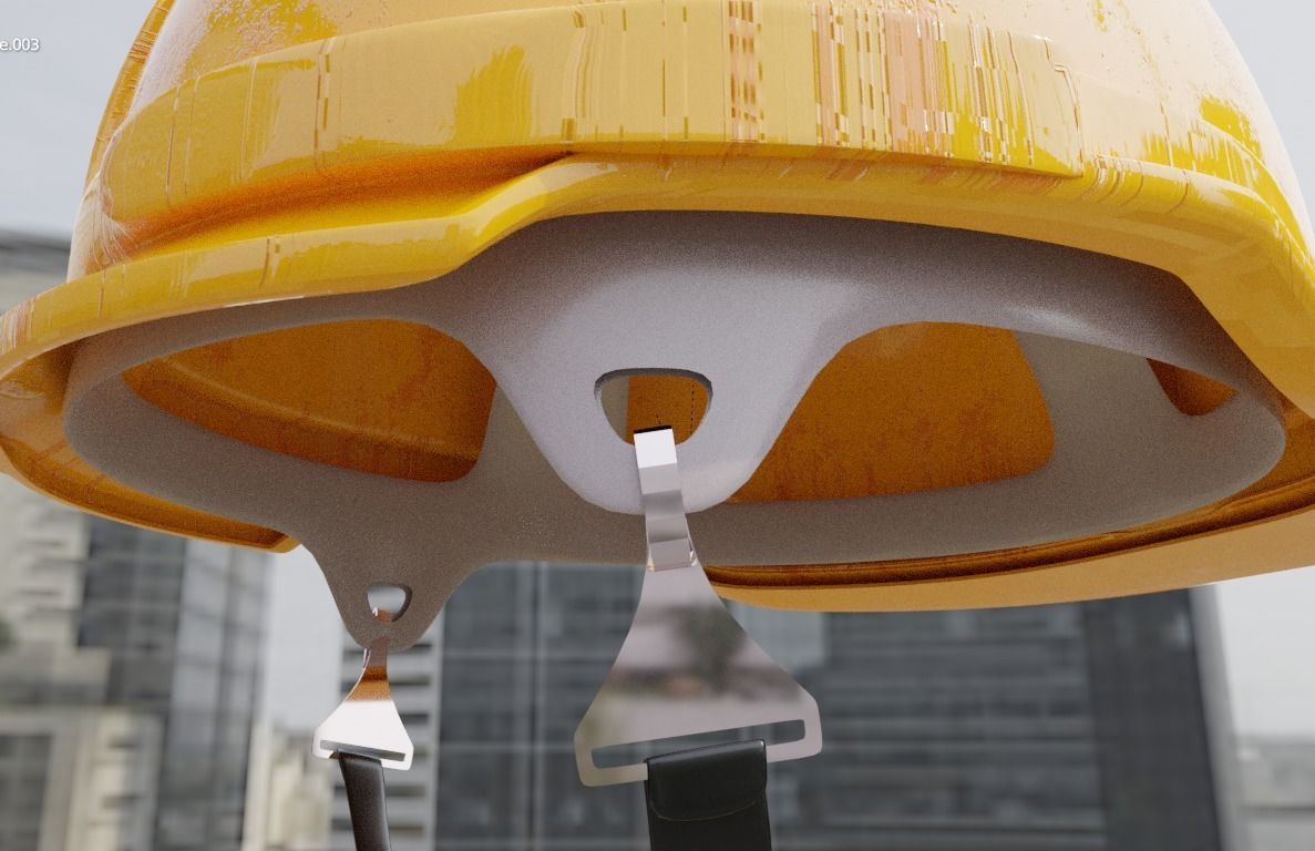 Safety helmet 3D model Low-poly 3D model_5