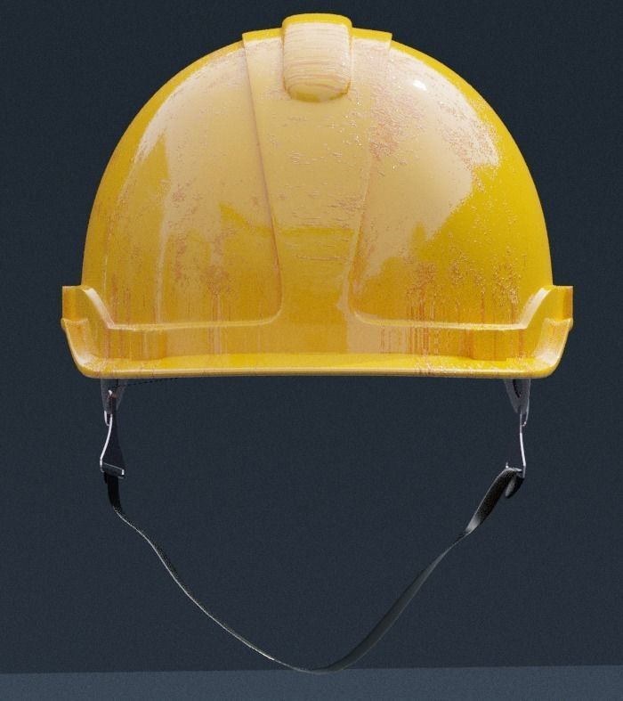 Safety helmet 3D model Low-poly 3D model_2