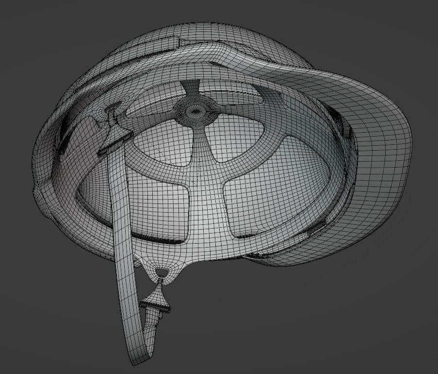 Safety helmet 3D model Low-poly 3D model_8