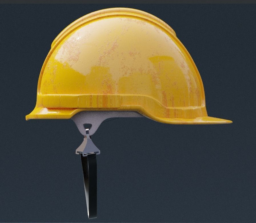 Safety helmet 3D model Low-poly 3D model_1