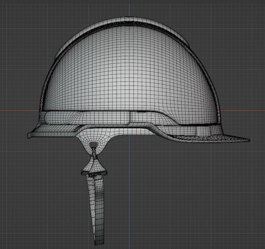 Safety helmet 3D model Low-poly 3D model_7
