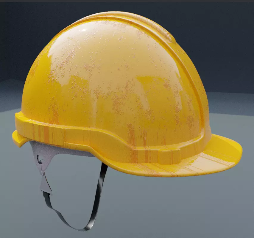 Safety helmet 3D model Low-poly 3D model_0