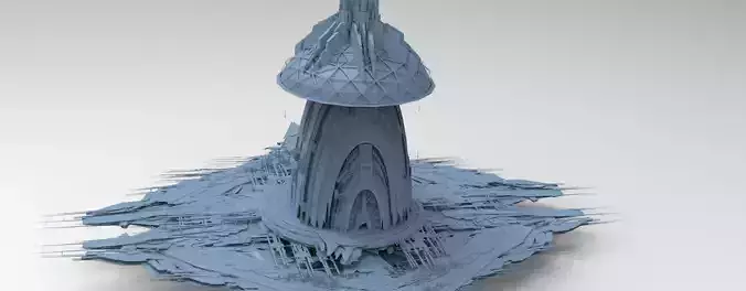 Sci Fi Chrysler Hive Courtyard 