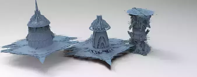 Sci Fi Locust hive centre 3 versions 