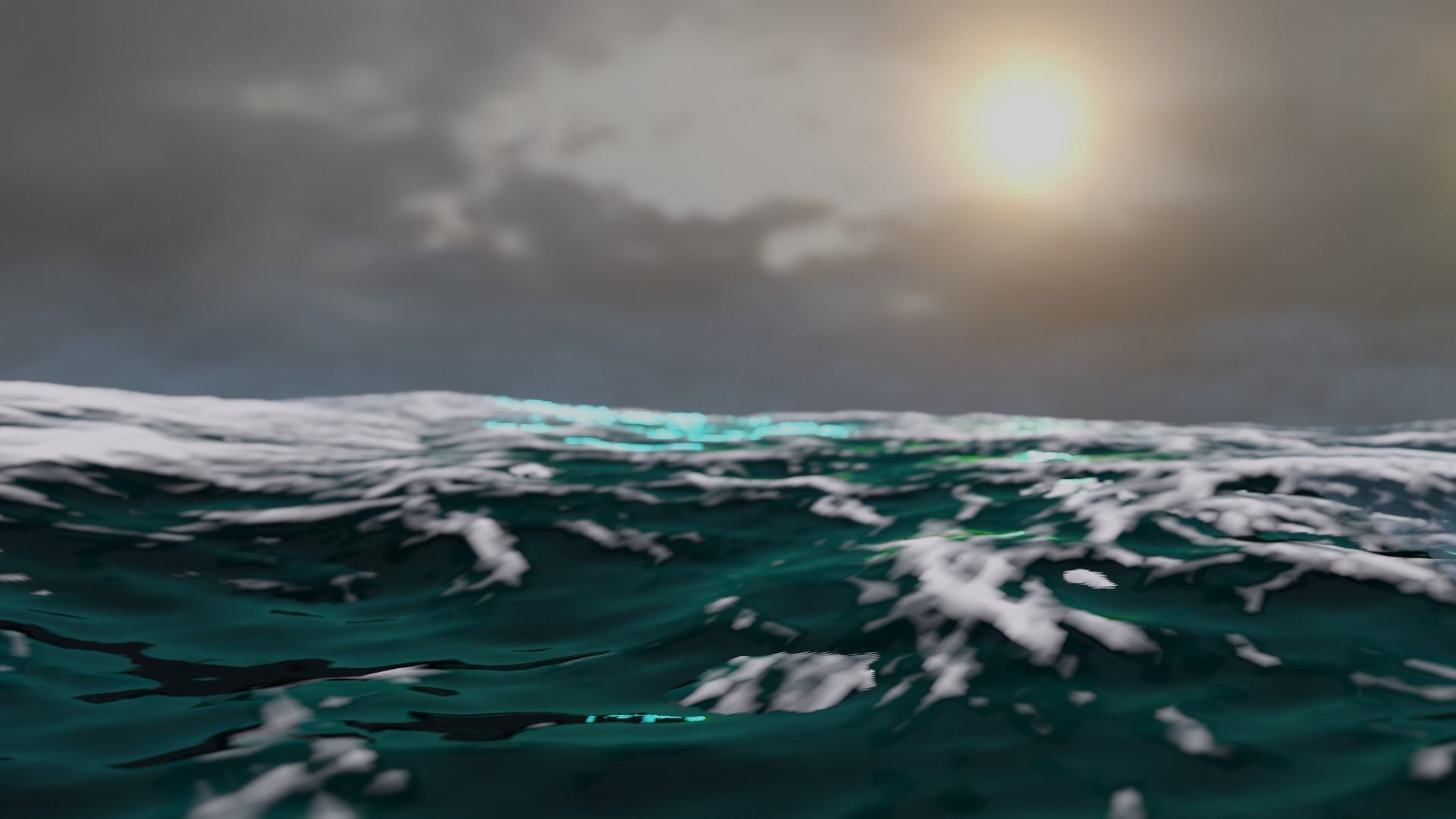 Ocean free VR / AR / low-poly 3D model animated | CGTrader