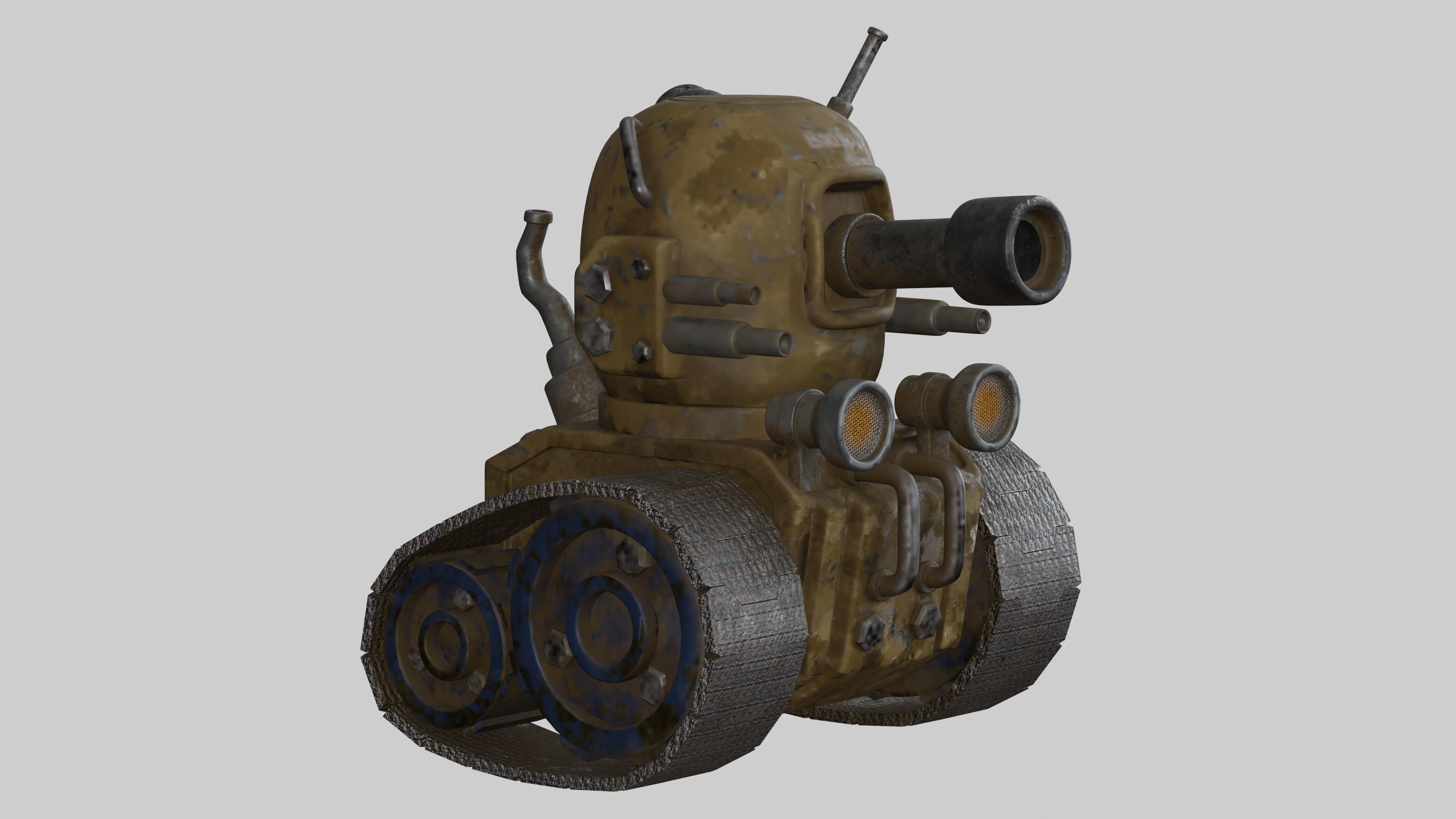Mini Game Tank 3D model_14