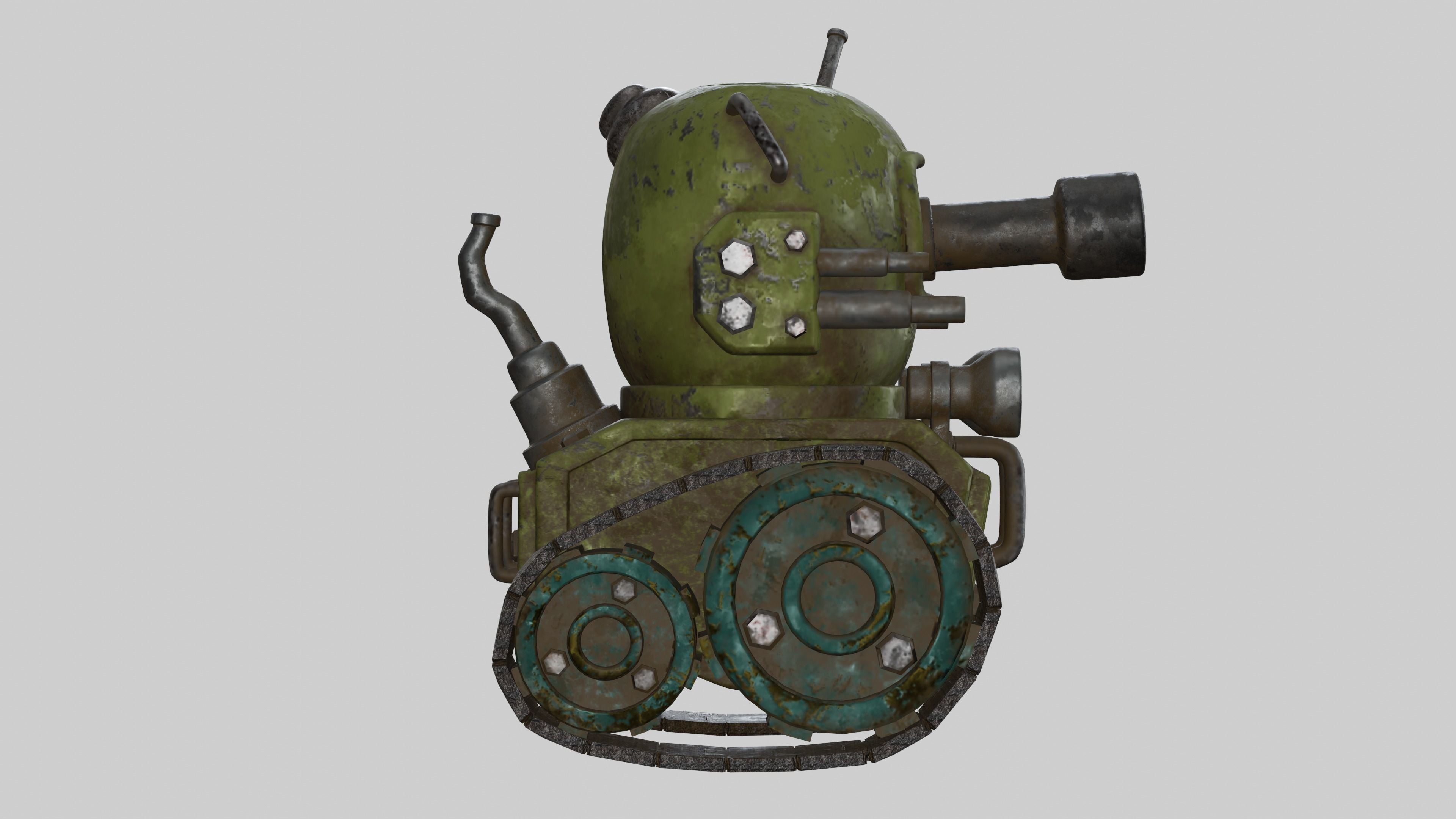 Mini Game Tank 3D model_16