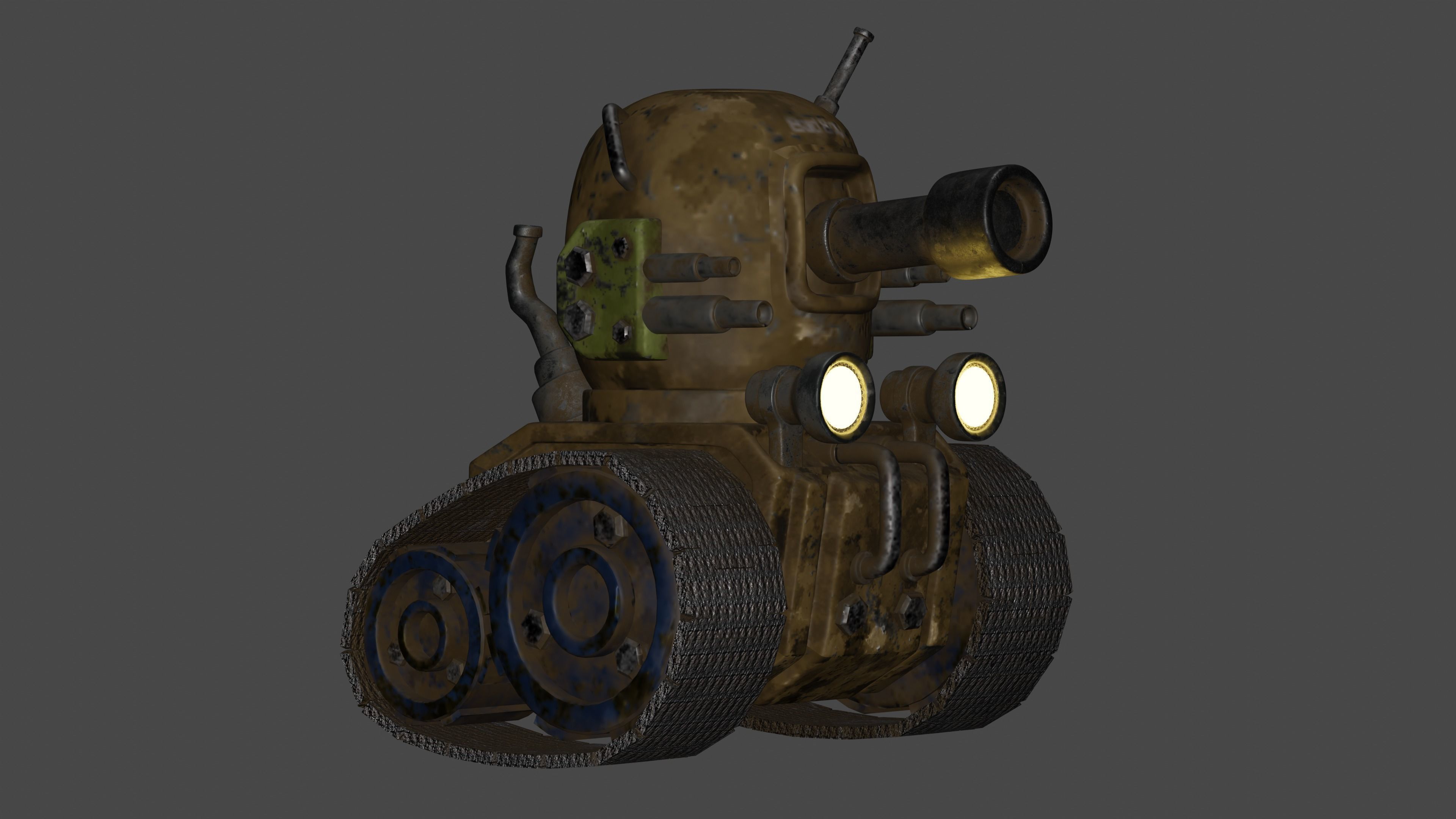Mini Game Tank 3D model_13