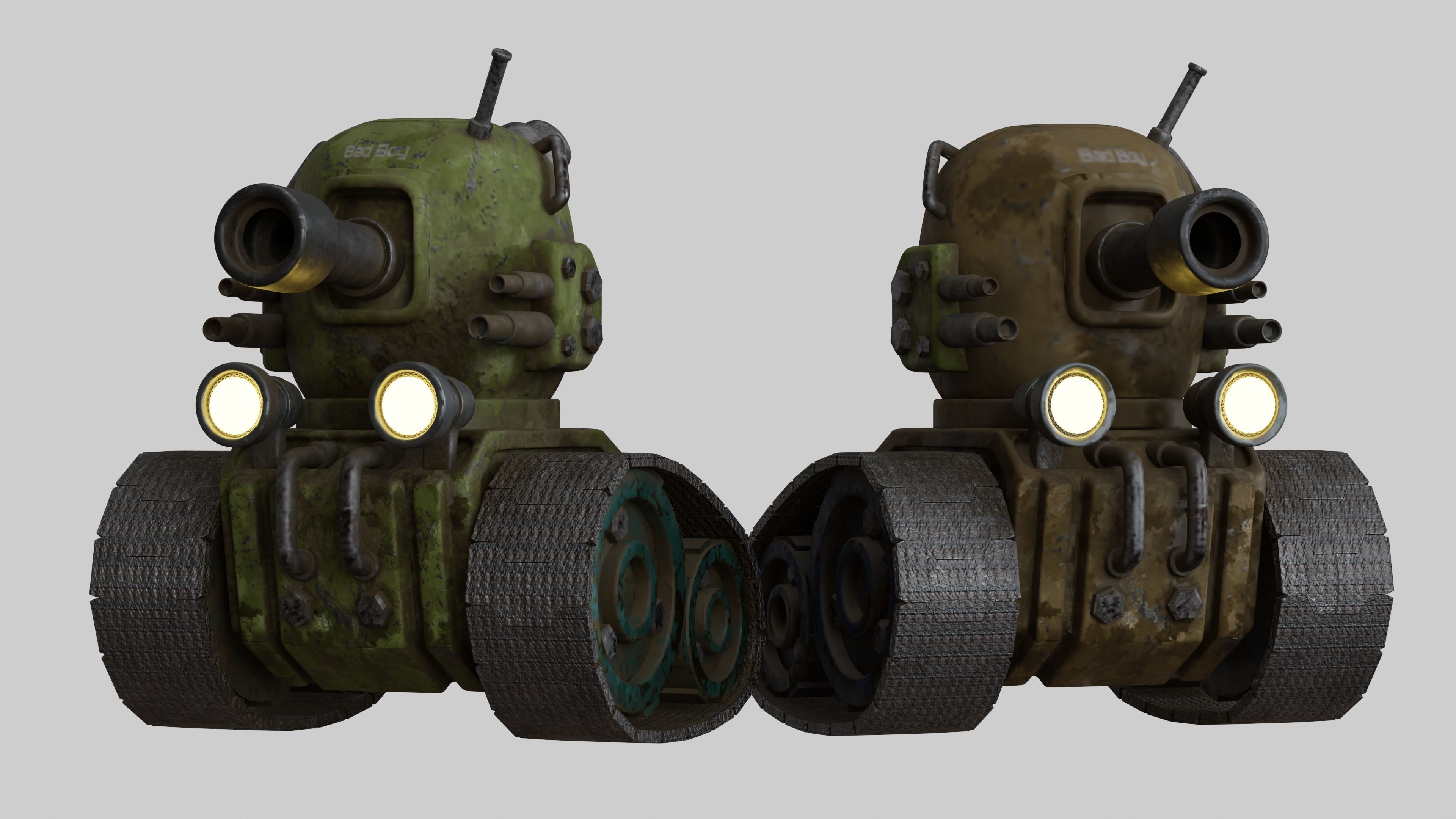 Mini Game Tank 3D model_2