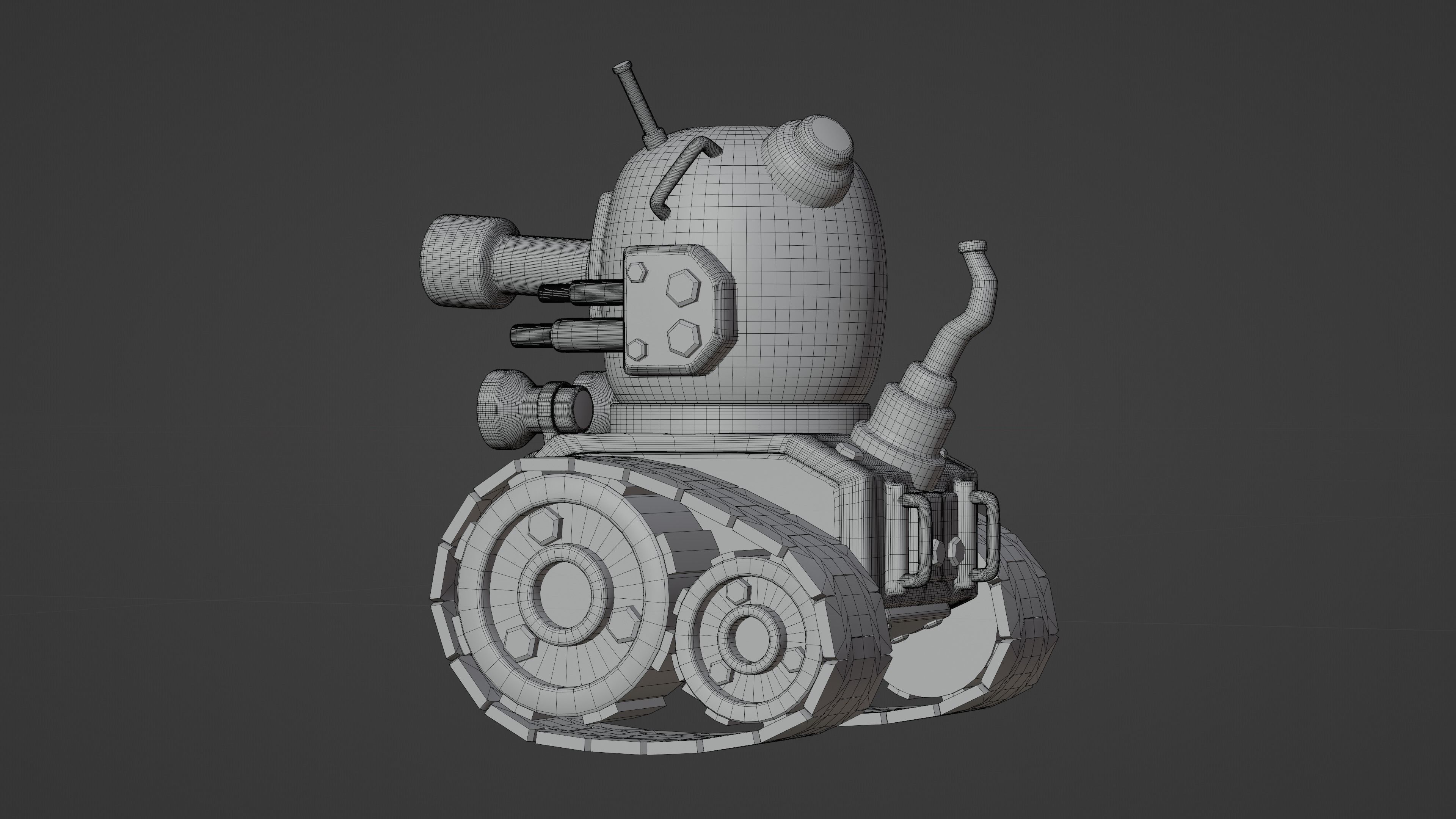 Mini Game Tank 3D model_10