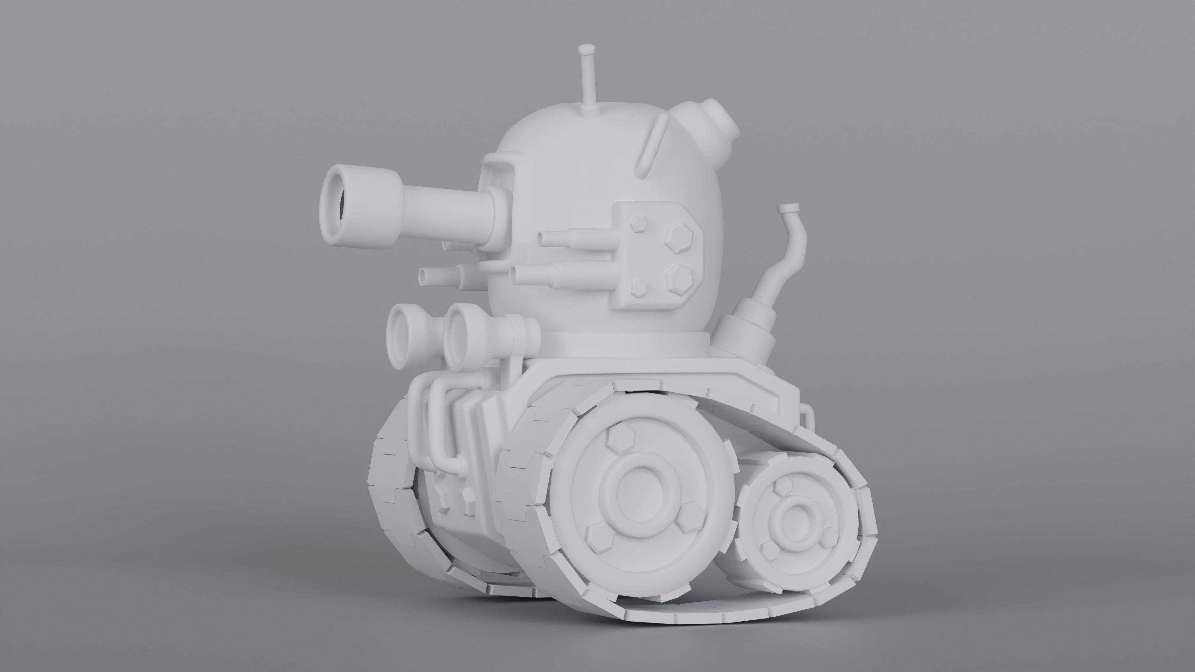 Mini Game Tank 3D model_1