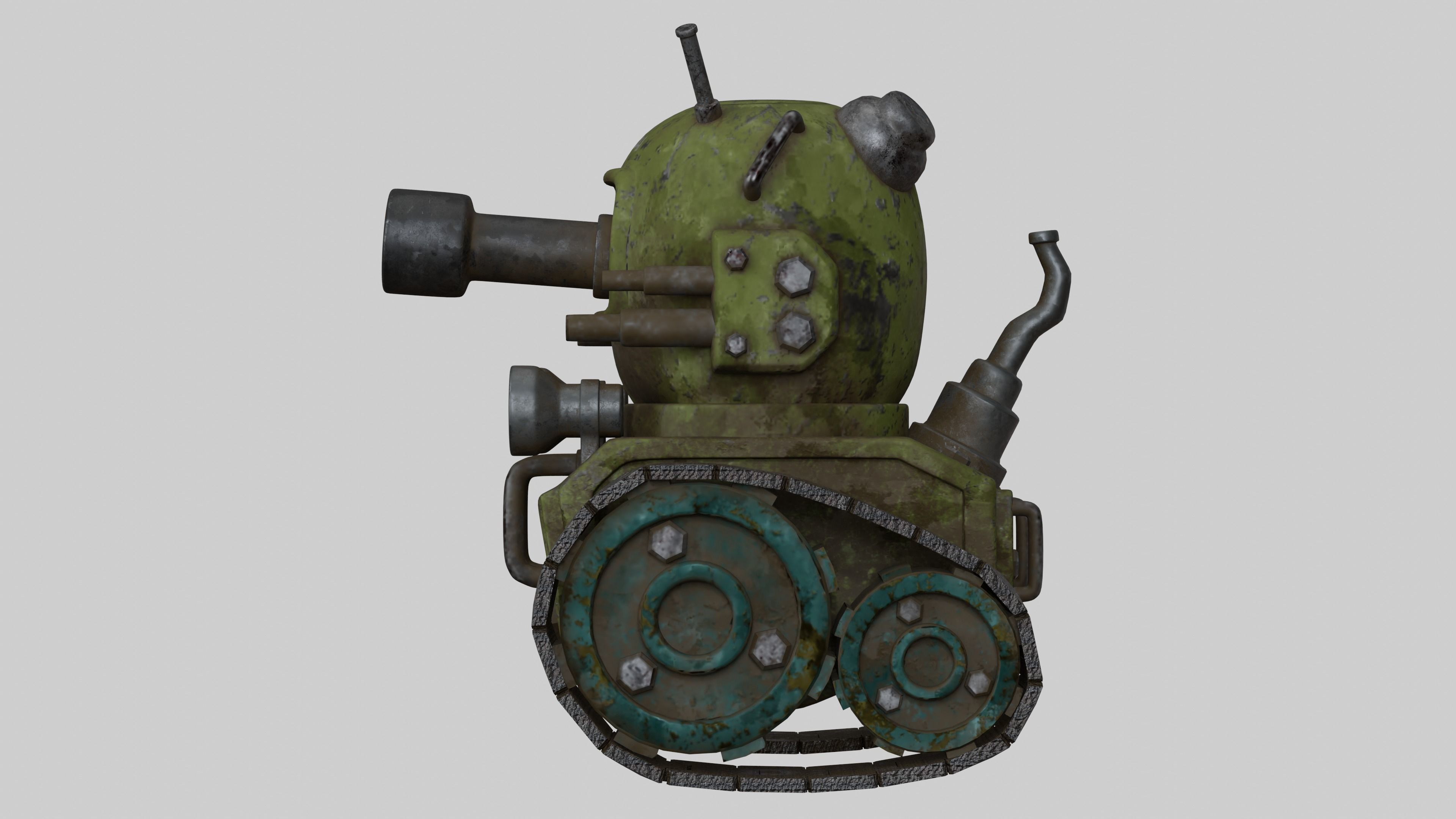 Mini Game Tank 3D model_5