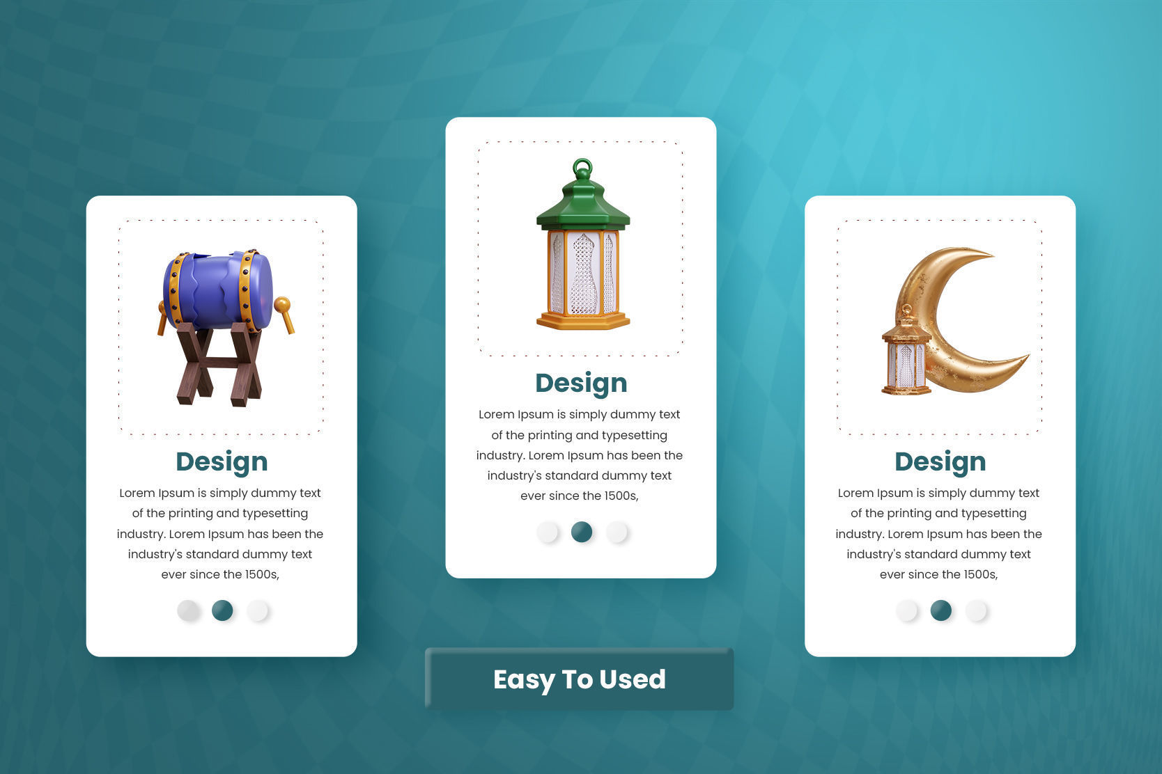 Islamic 3d Illustration  Icon Pack 3D model_2