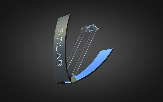 Solar Lighter 3D Model 3D model