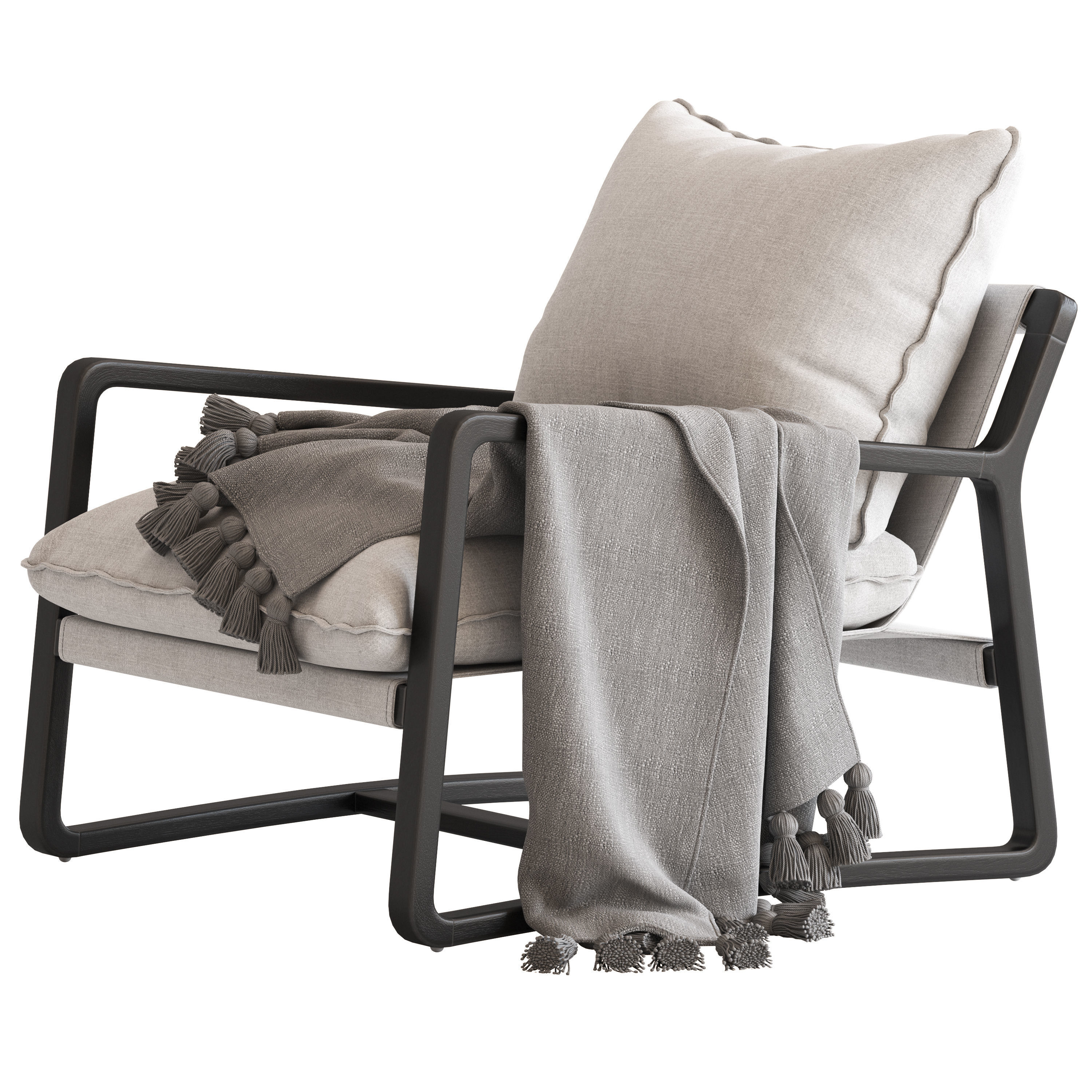 Coco Republic Bungalow Chair 3D model_3