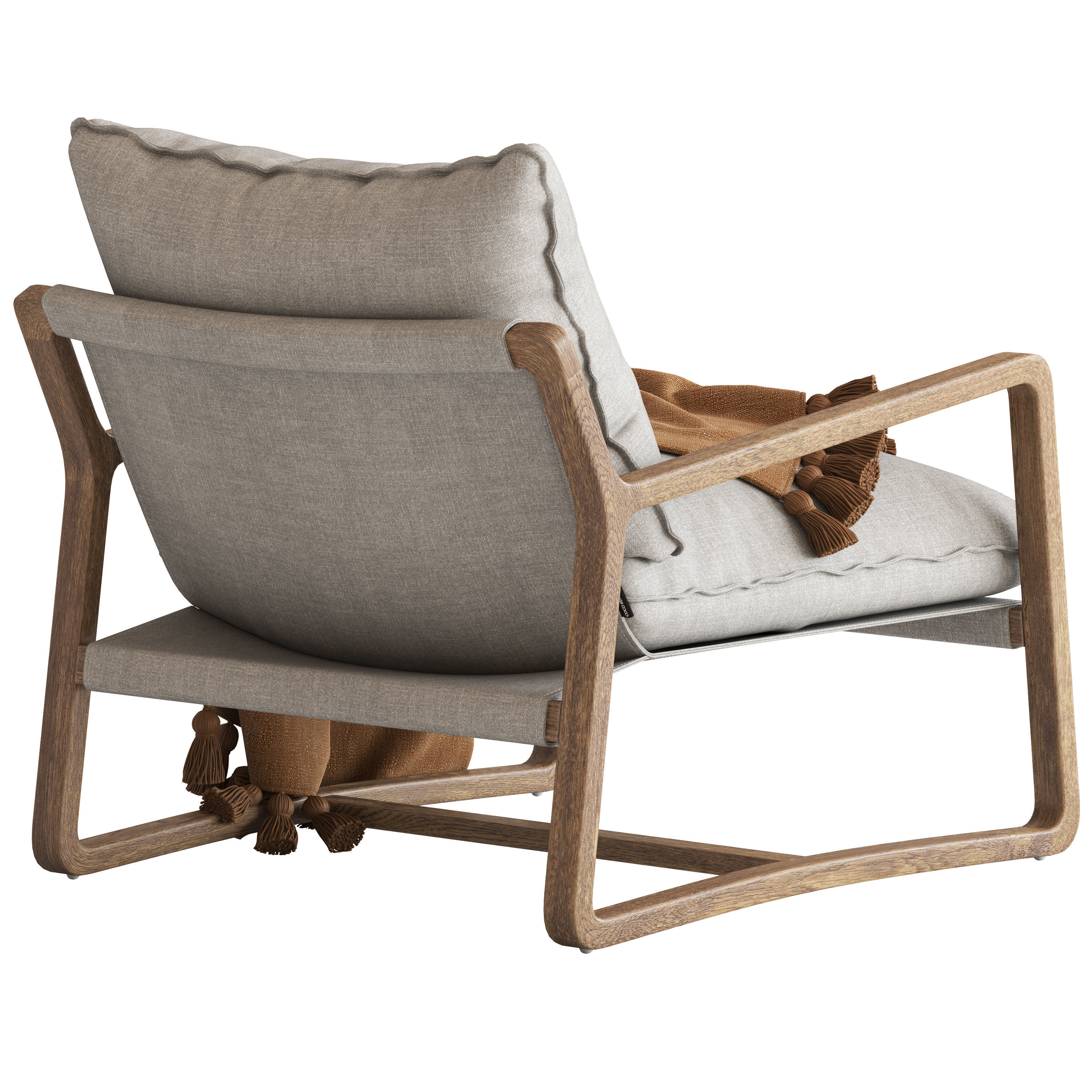 Coco Republic Bungalow Chair 3D model_5